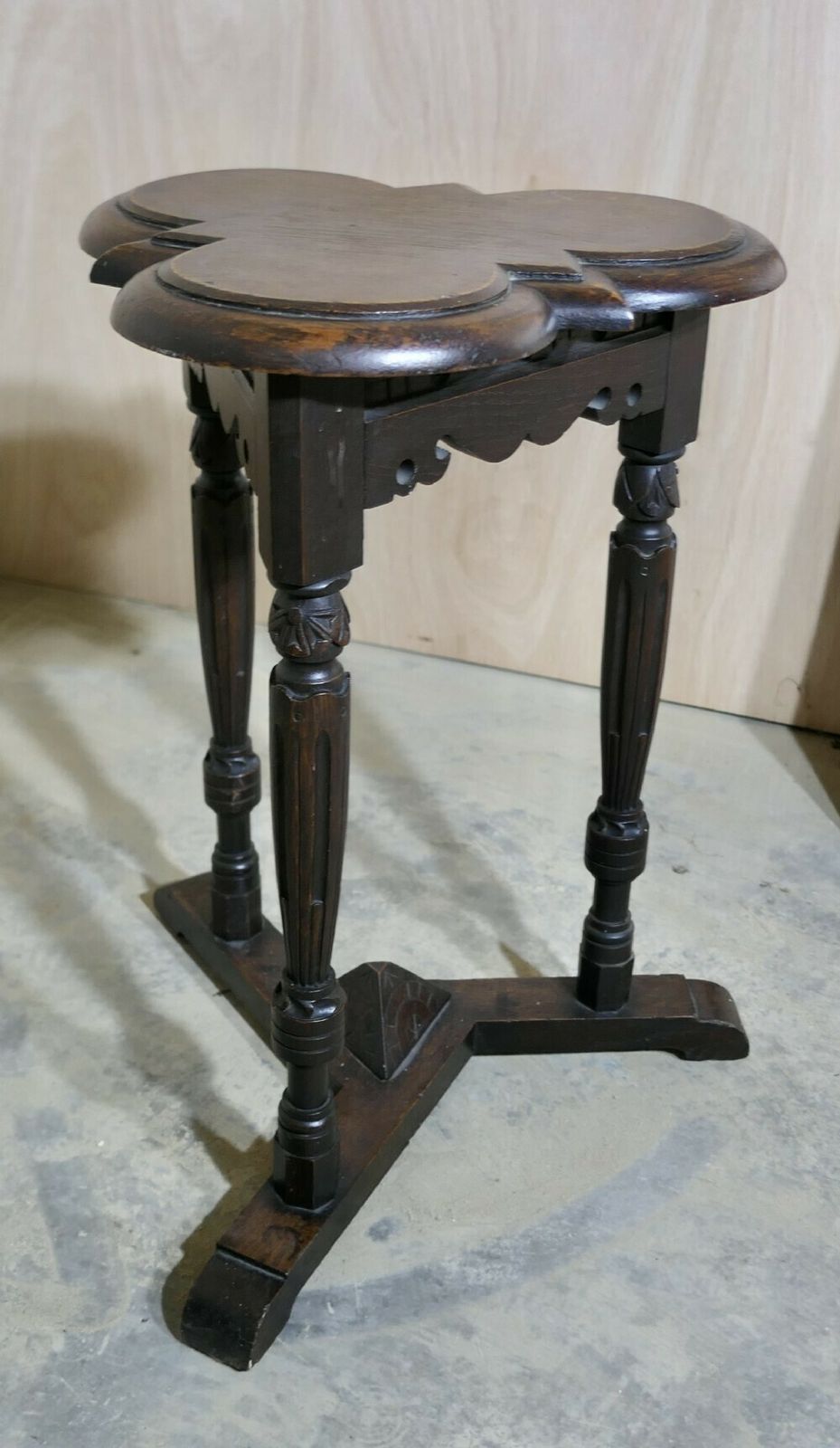 Celtic Gothic Oak Clover Leaf Table photo buy