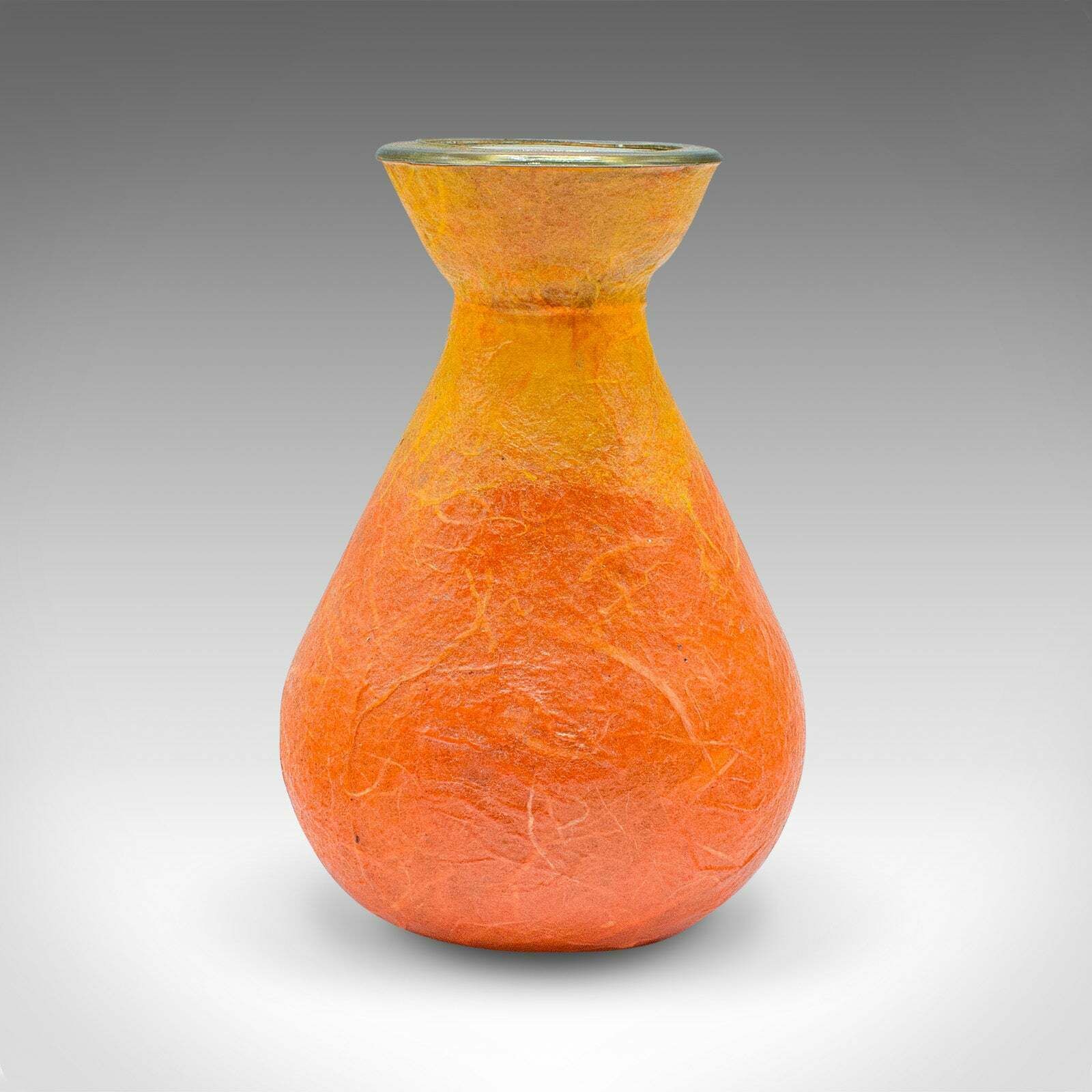 Small Contemporary Candle Stand, English, Art Glass, Votive, Posy Vase, Holder photo Home Decor