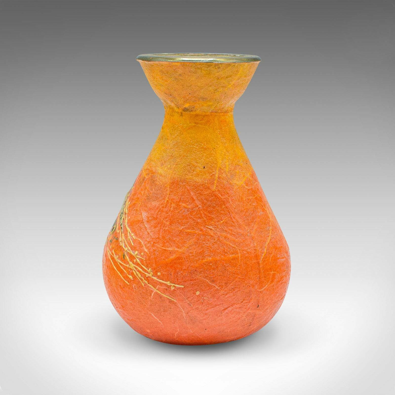 Small Contemporary Candle Stand, English, Art Glass, Votive, Posy Vase, Holder photo 245.0