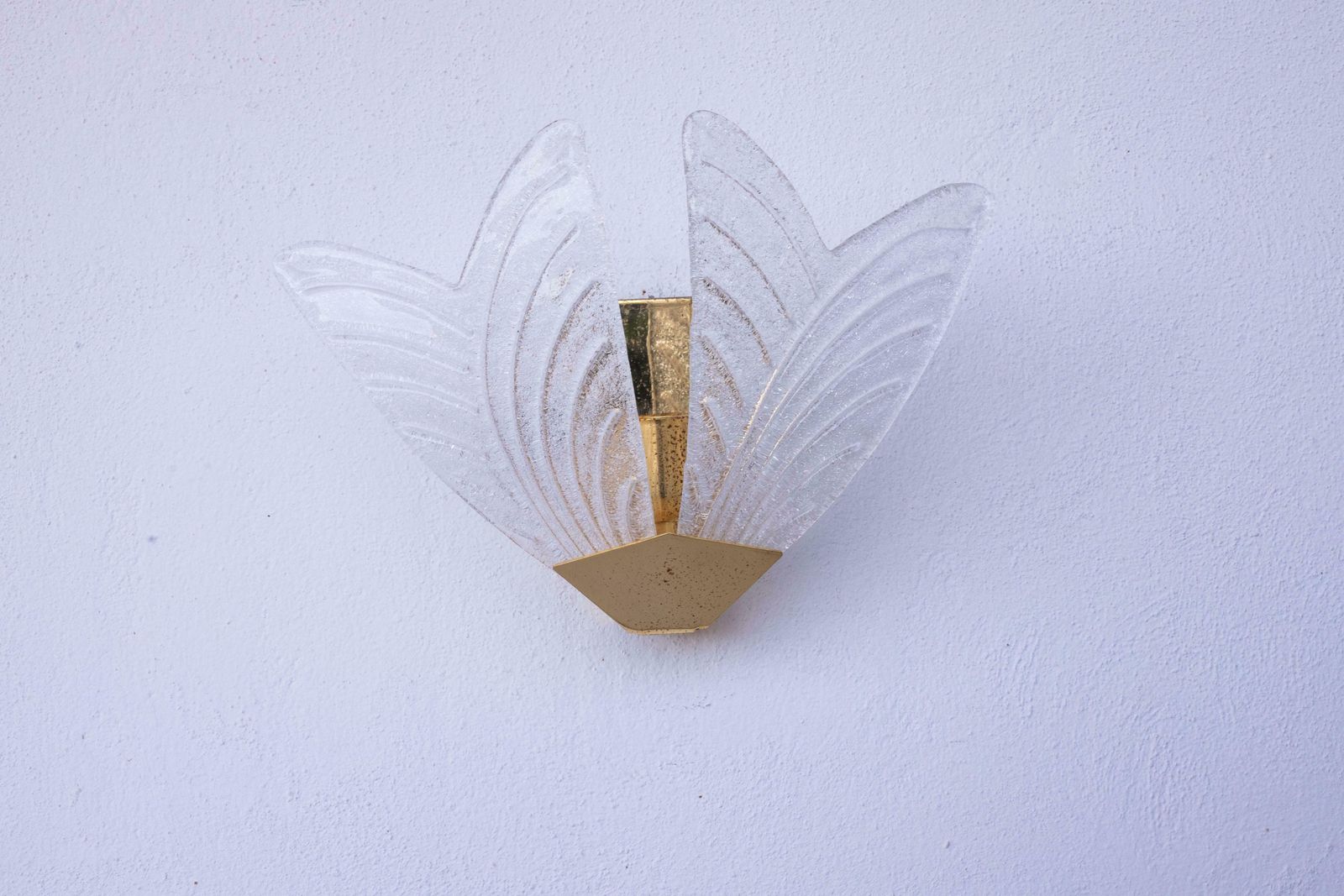 Set Of 4 Sorrento, Italian Murano Glass Wall Light, 1970s photo for sale