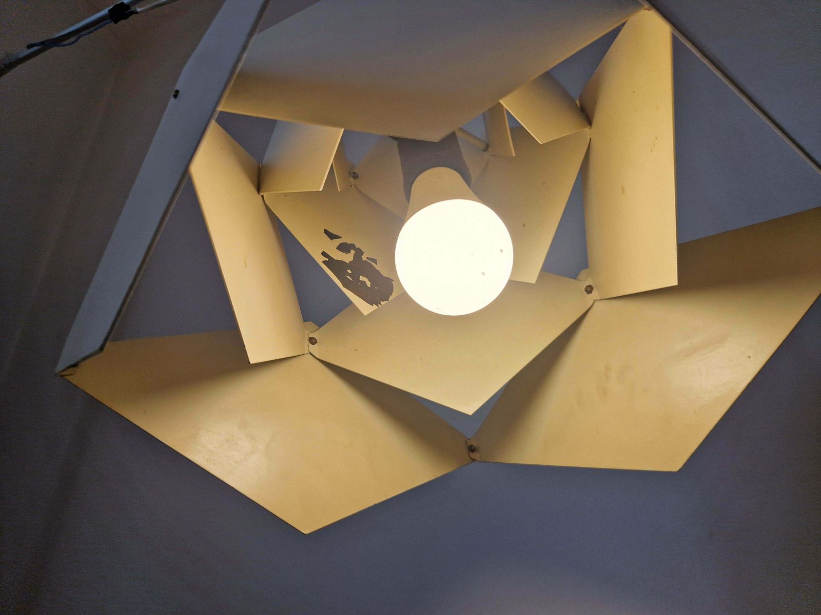 Lighting Rare Midcentury Design Pendant In Style Of Preben Dal, Denmark, 1960s photo