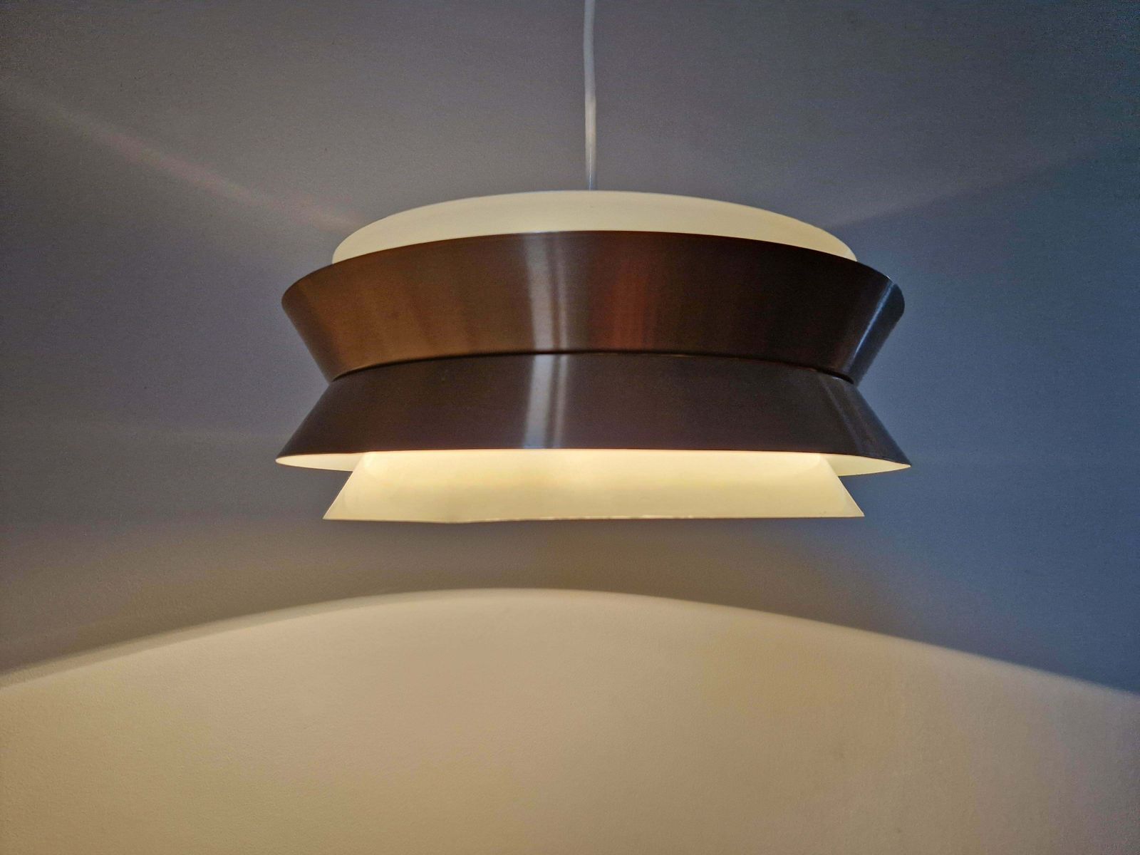 photo for sale Midcentury Pendant In Style Of Jo Hammerborg, Denmark, 1970s