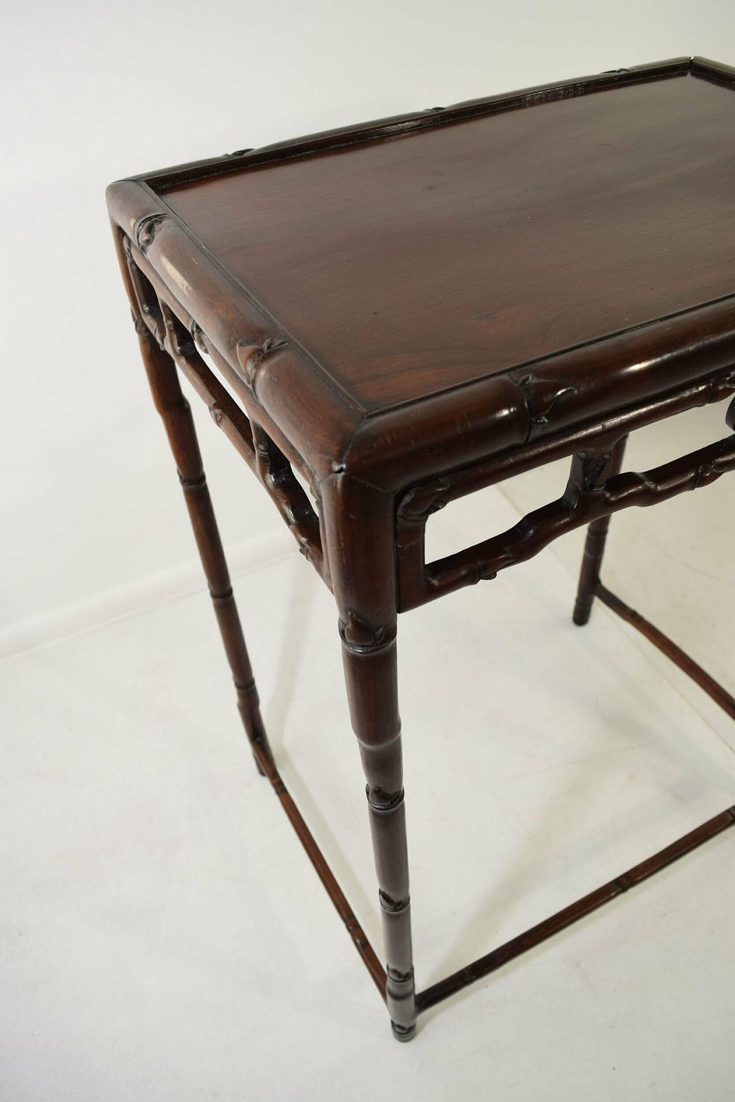 Antique Rosewood Faux Bamboo Nest Of Four Tables photo buy