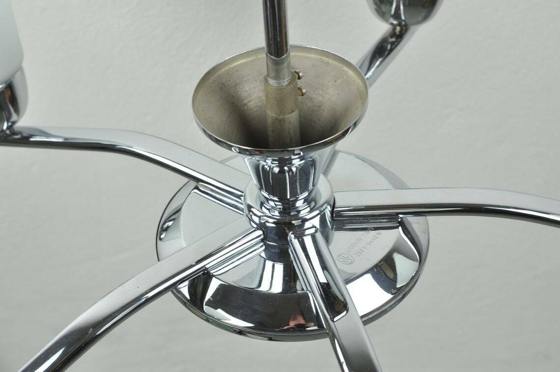 Art Deco Chandelier Art Deco Chandelier Lighting  Art Deco Chandelier Light  Art Deco Ceiling Light Chrome Chandelier Art Deco Chrome Lamp photo vintage