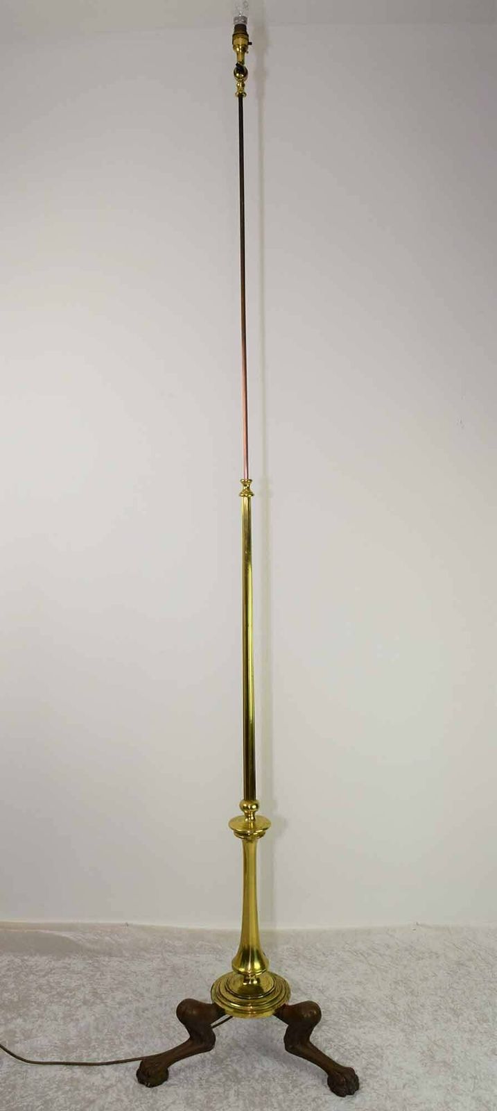 Bronze And Brass Telescopic Standard Lamp photo for sale