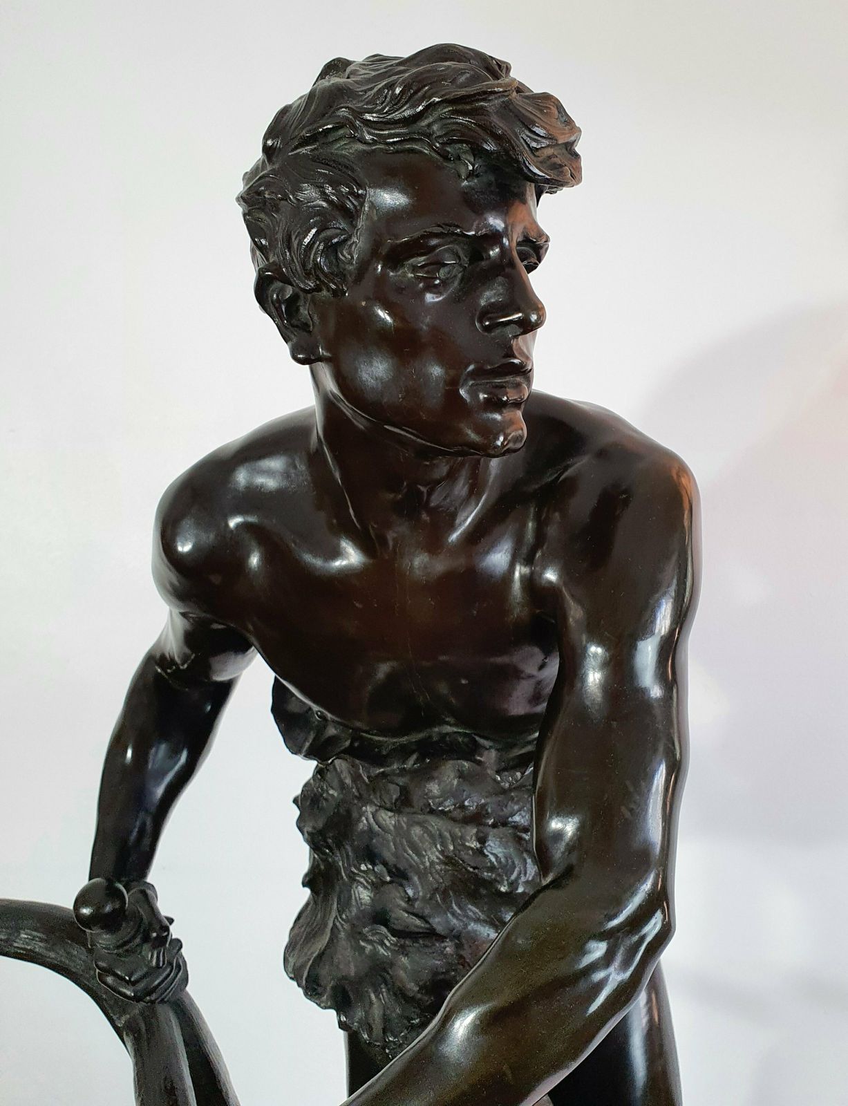 A Large Italian Bronze Sculpture Apollo photo furniture