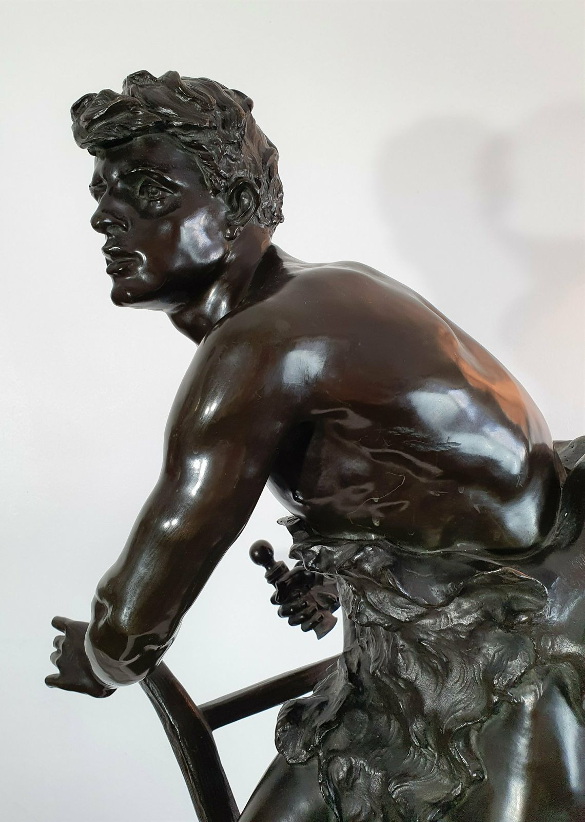 Home Decor A Large Italian Bronze Sculpture Apollo photo