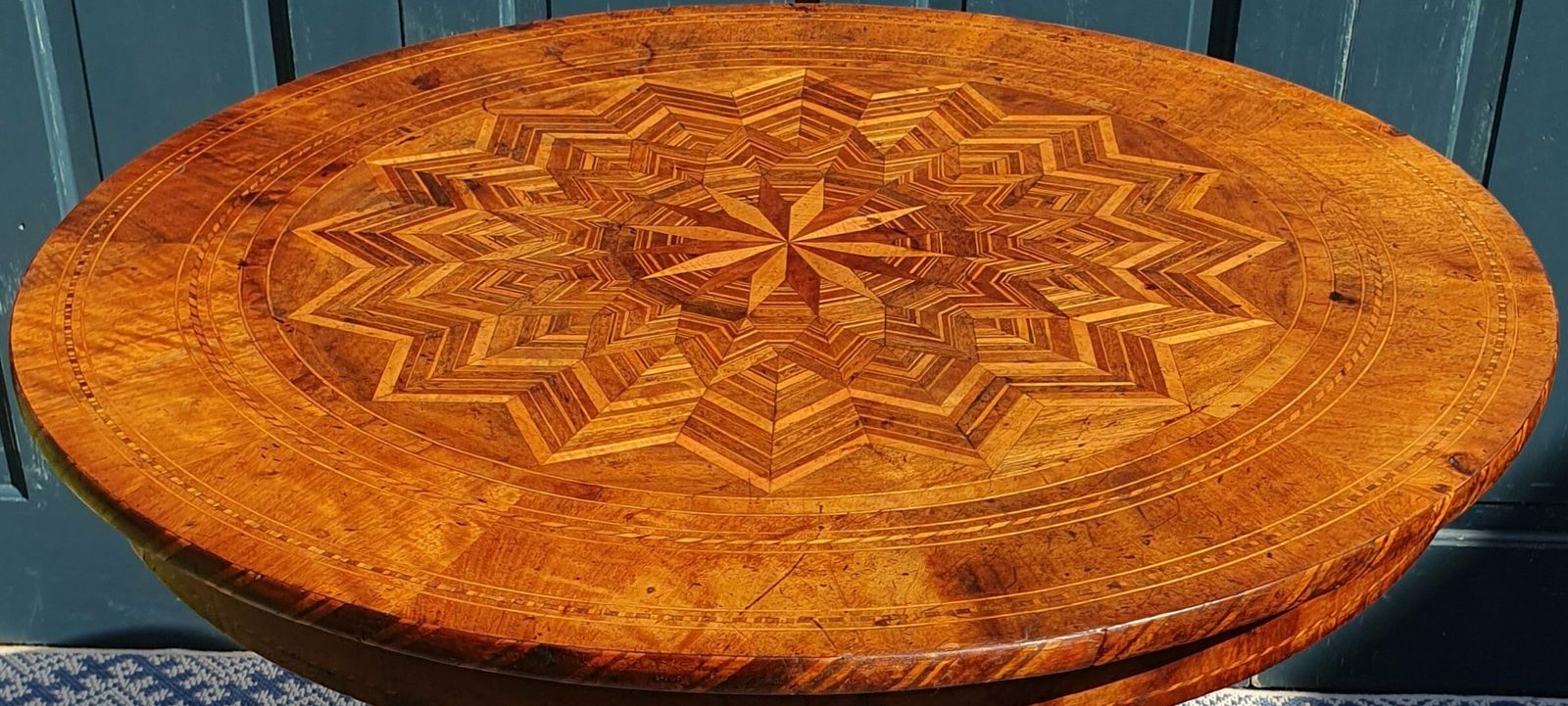 19th Century Italian Walnut Sorrento Occasional Table