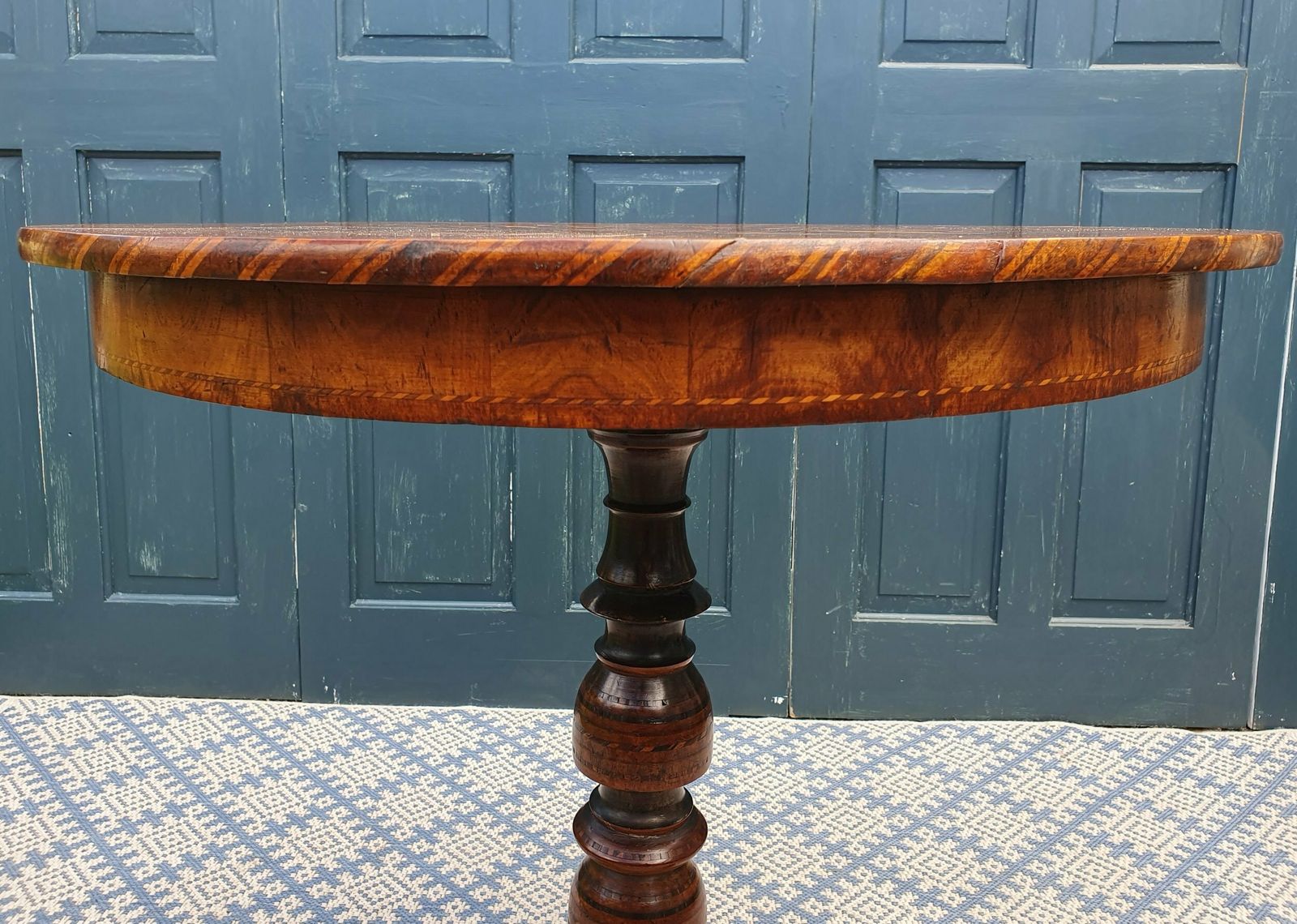 19th Century Italian Walnut Sorrento Occasional Table photo vinterior