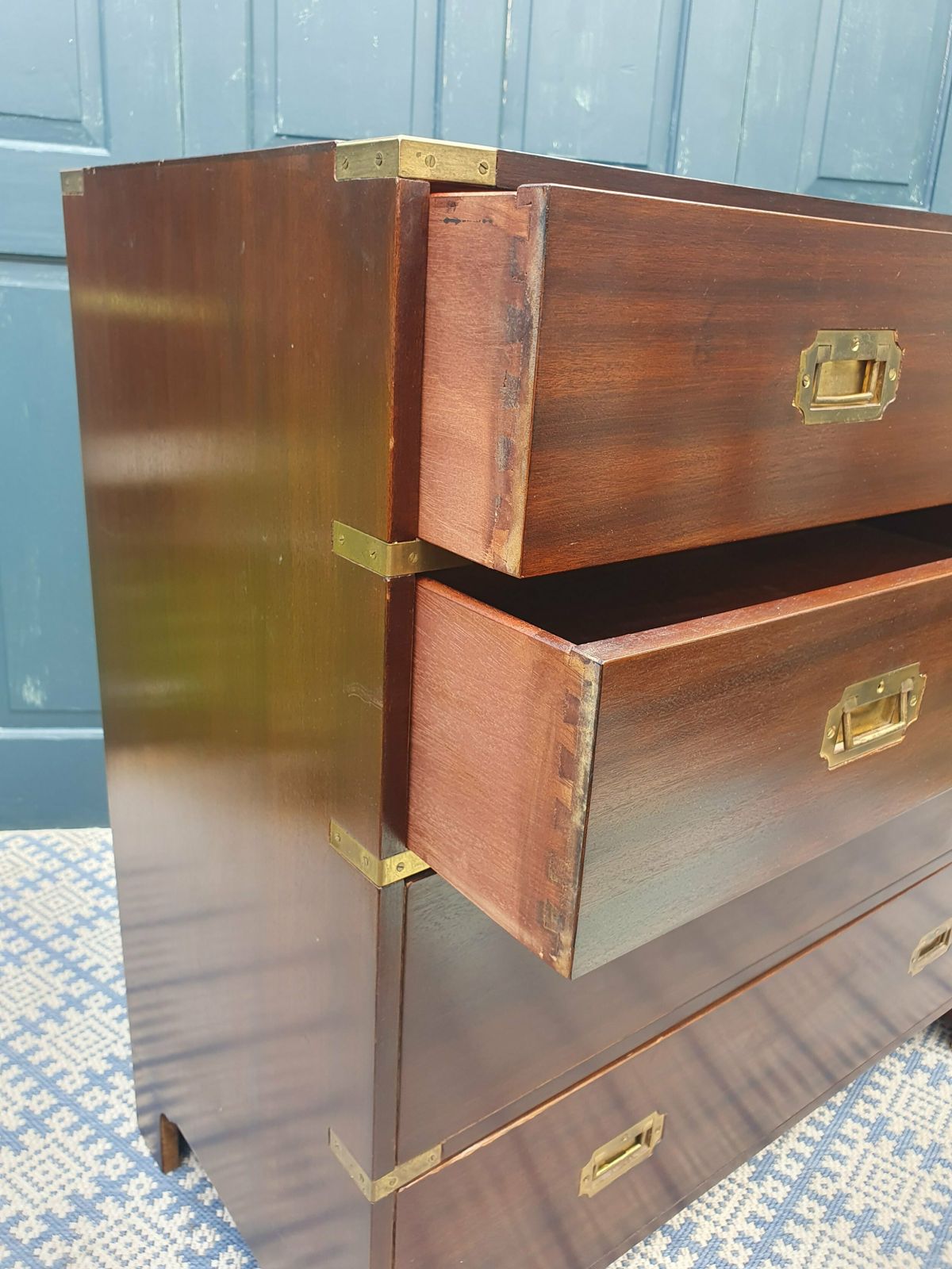 photo furniture Campaign Chest Of Drawers, Early 20th Century