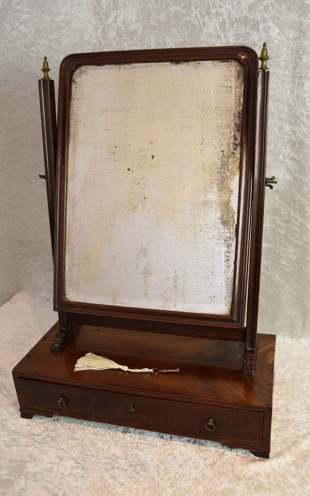 Georgian Dressing Table Mirror With Drawer