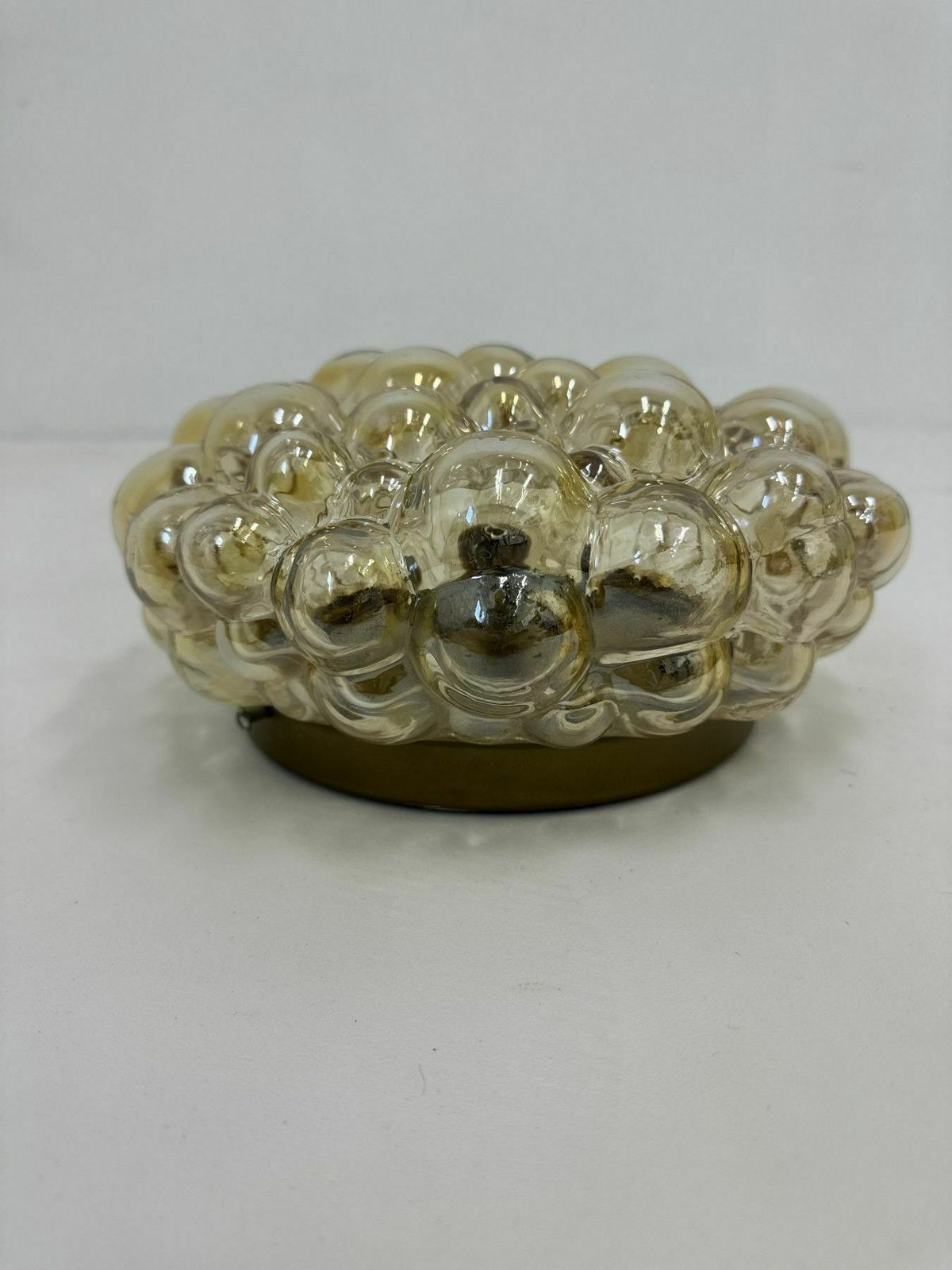 Verlichting Helena Tynell Bubble Glass Flush Mount Ceiling Lamp, Jaren 1970, Duitsland photo
