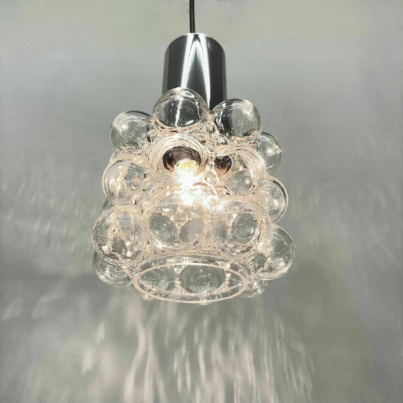 Bubble Glass Pendant By Helena Tynell For Limburg, Germany, 1970s photo vinterior