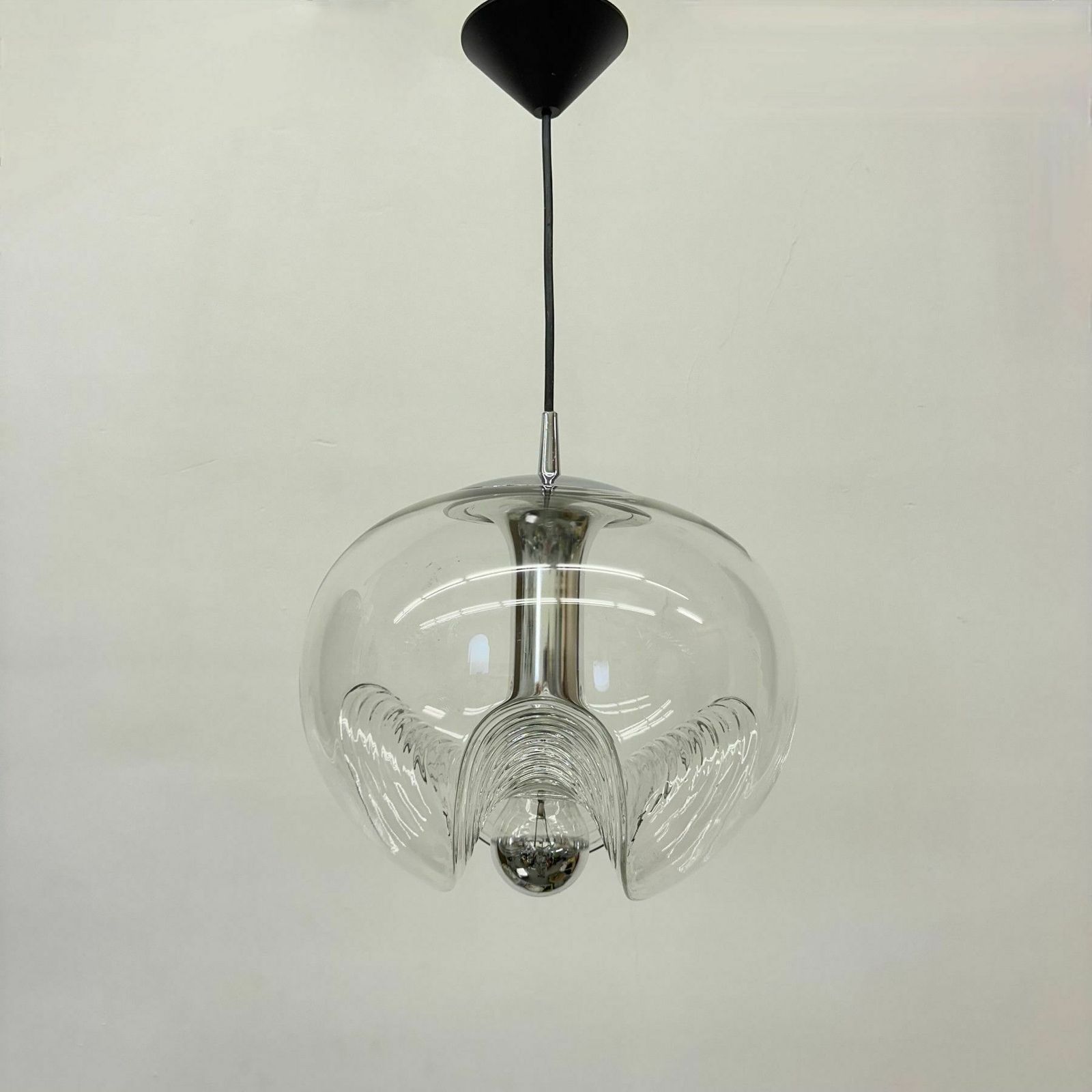 Peil & Putzler ‘Futura’ Hanging Lamp By Koch & Lowy ,1970s photo furniture