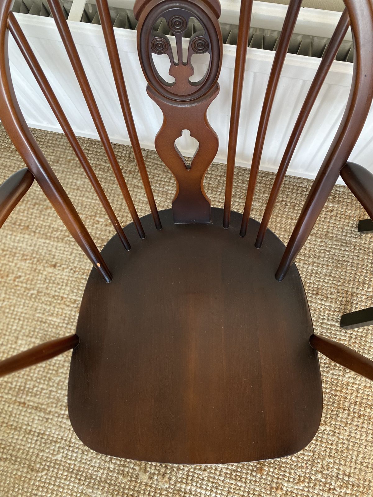 Mid Century Ercol Armchair 307 Fleur De Lis With Linwood Cushions photo 500.0