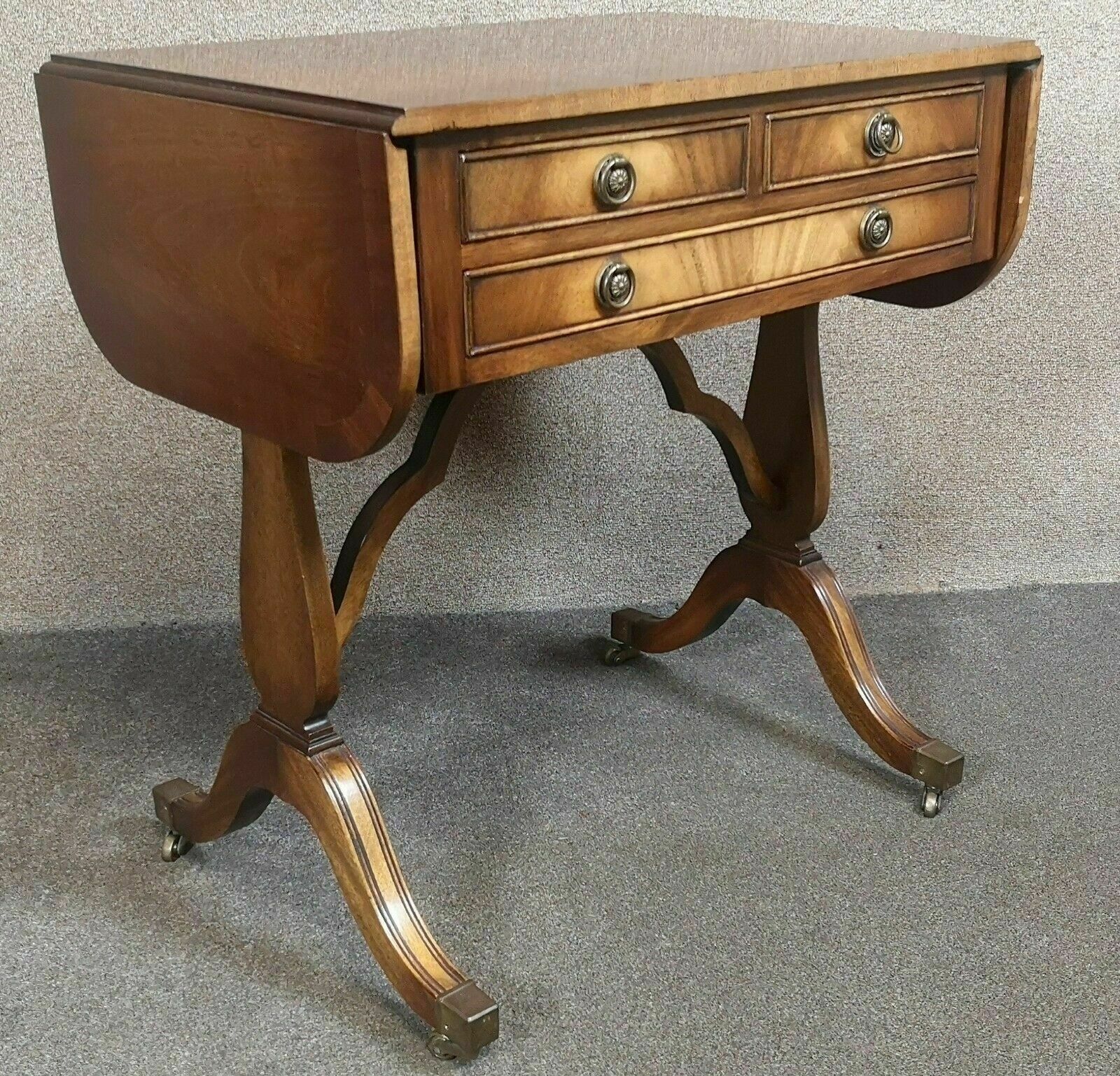 Mahogany Sofa Table By Bevan Funnell Reprodux Avena Av872 photo for sale