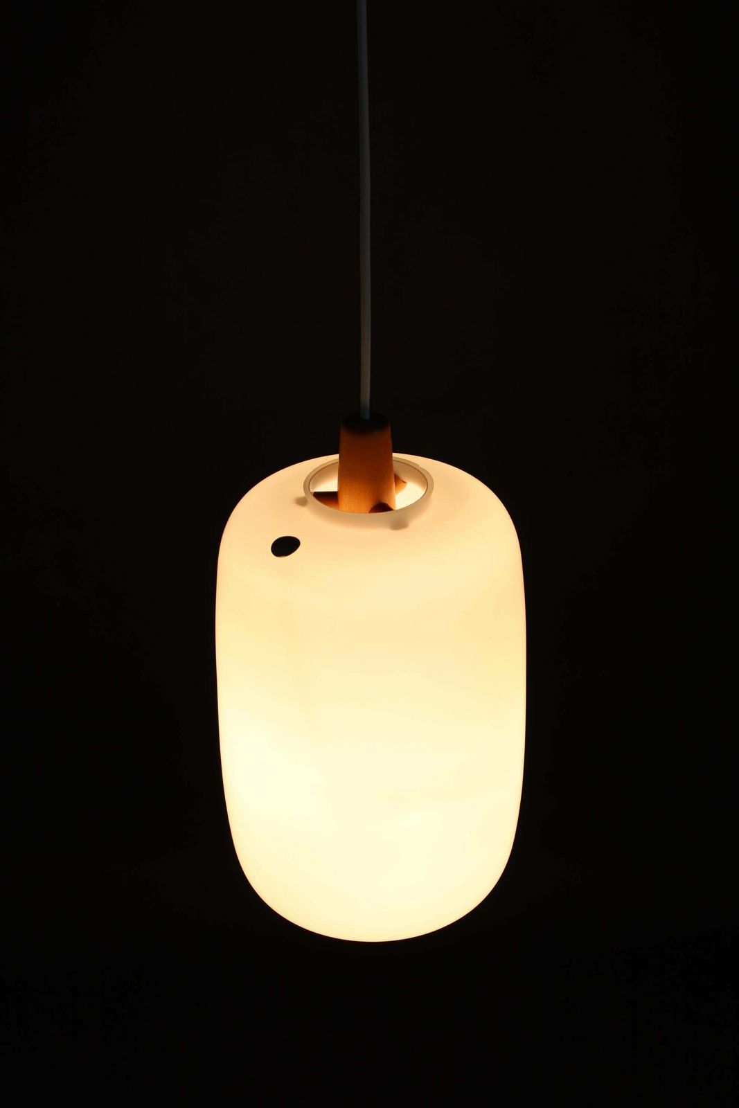 388.0 1960s Pendant Glass Lamp By Uluv, Czechoslovakia photo