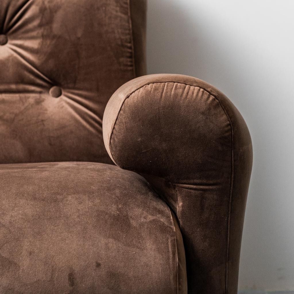 4 Seater Modular Sofa Velvet 70s Vintage Modern Antiques photo 1040.0