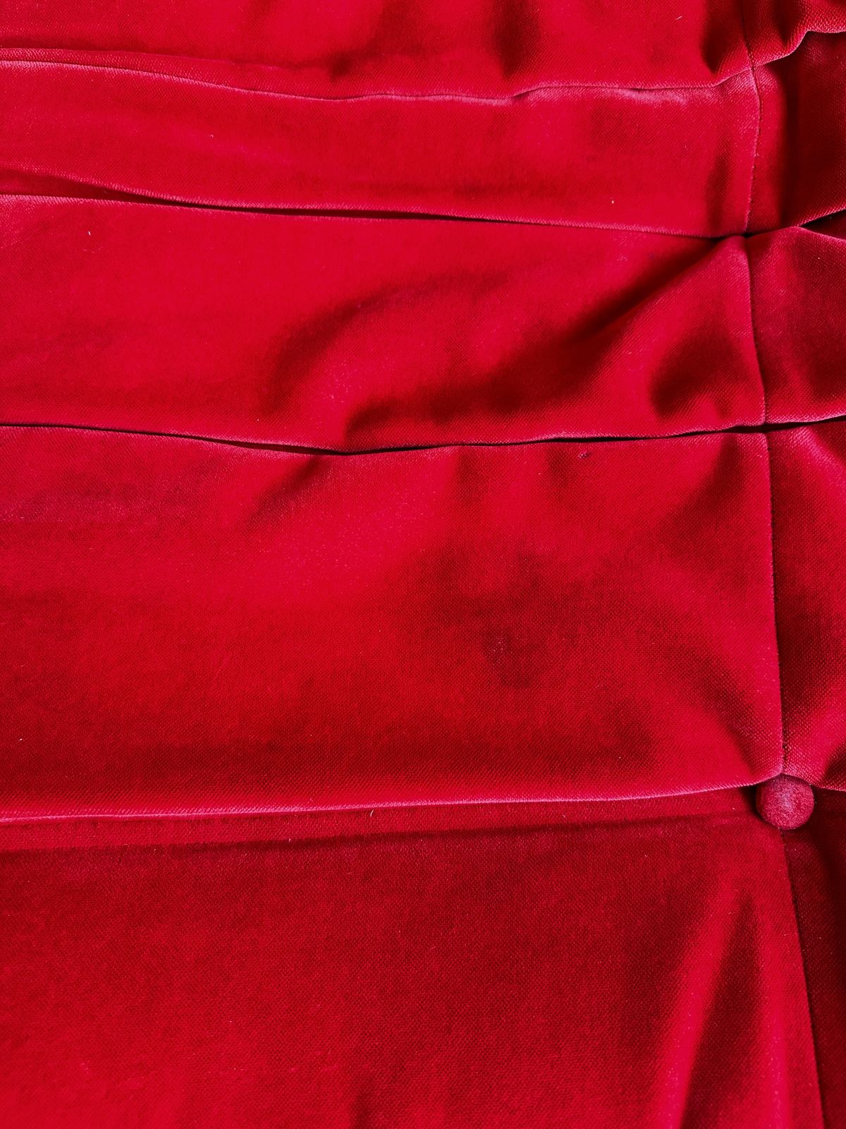 A 21st Century Red "Togo" Small Settee photo vintage