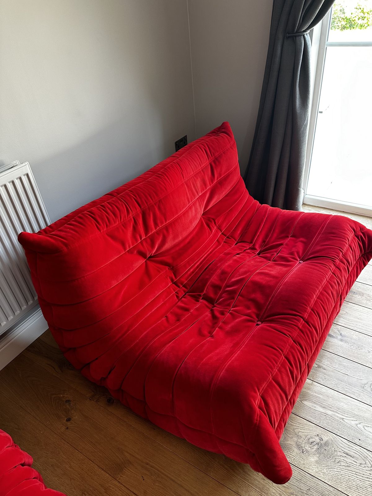 photo for sale A 21st Century Red "Togo" Small Settee
