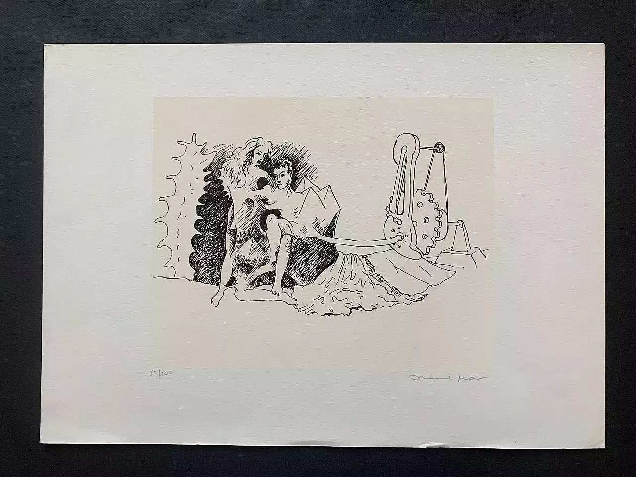 15 Lithographies By Marcel Jean With Surrealist Compositions, 1960s photo Art