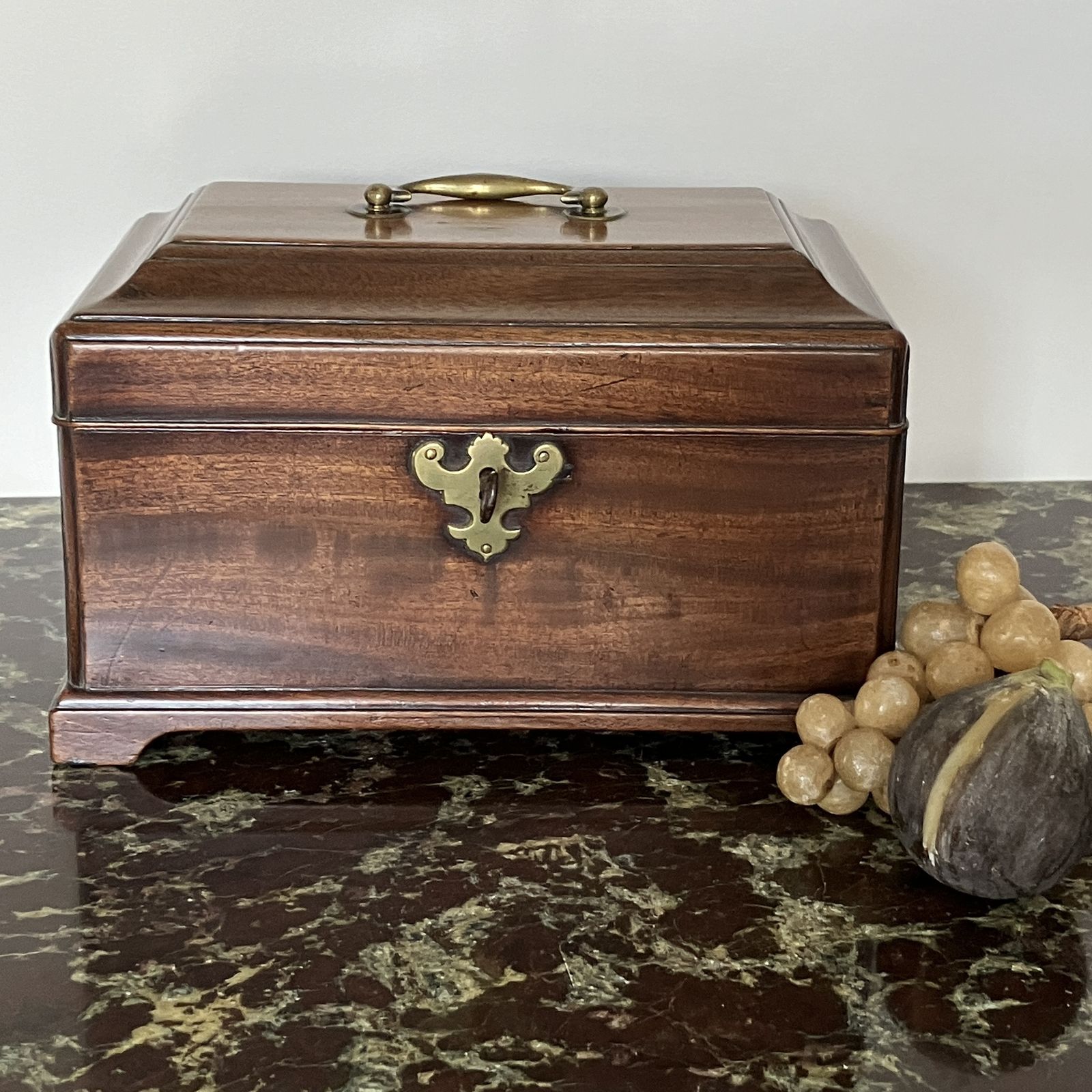 George III Mahogany Tea Caddy, Circa 1760 photo furniture