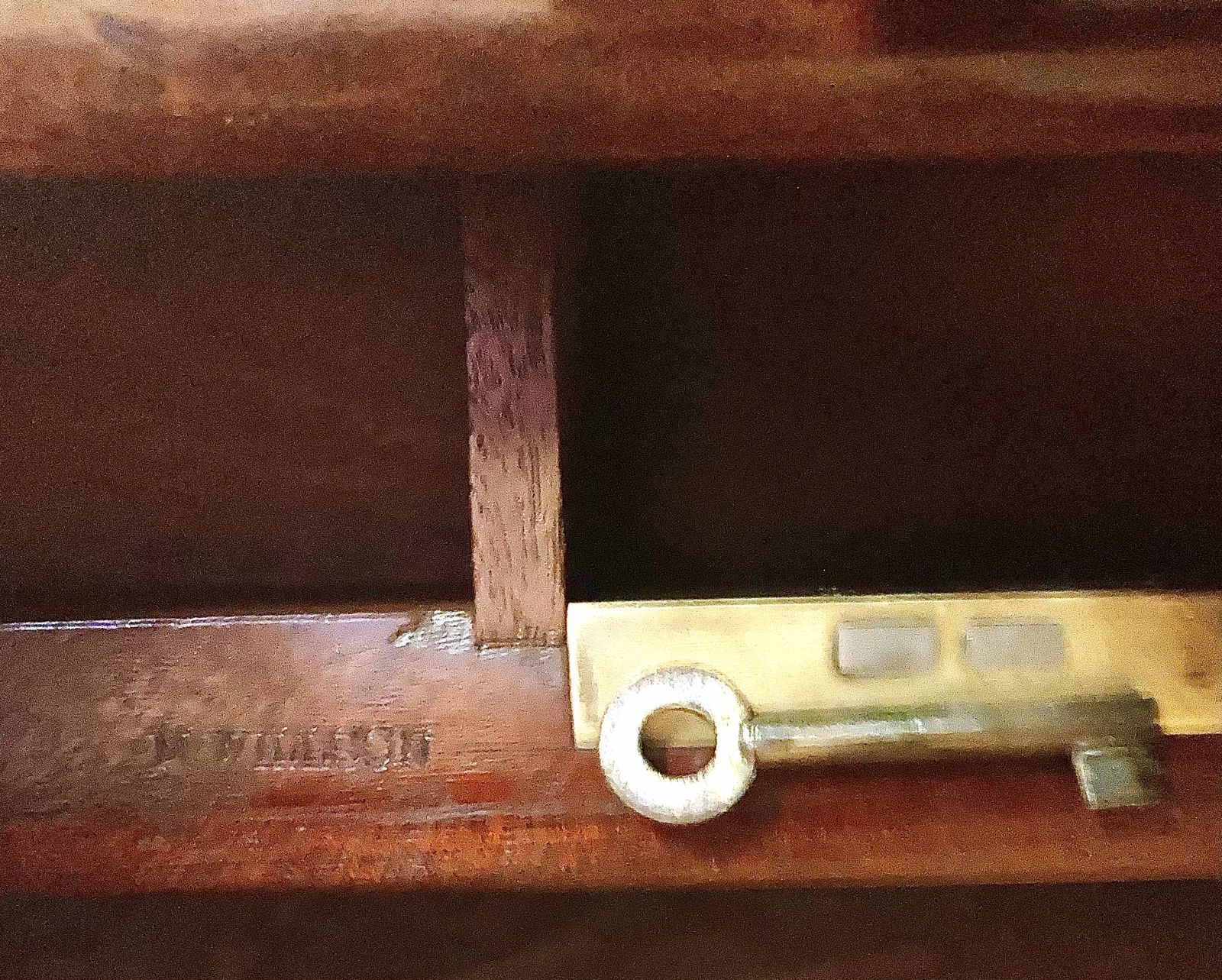 A Quality Made Mahogany William IV Chamber Table Or Small Desk Stamped M Willson photo 1900.0