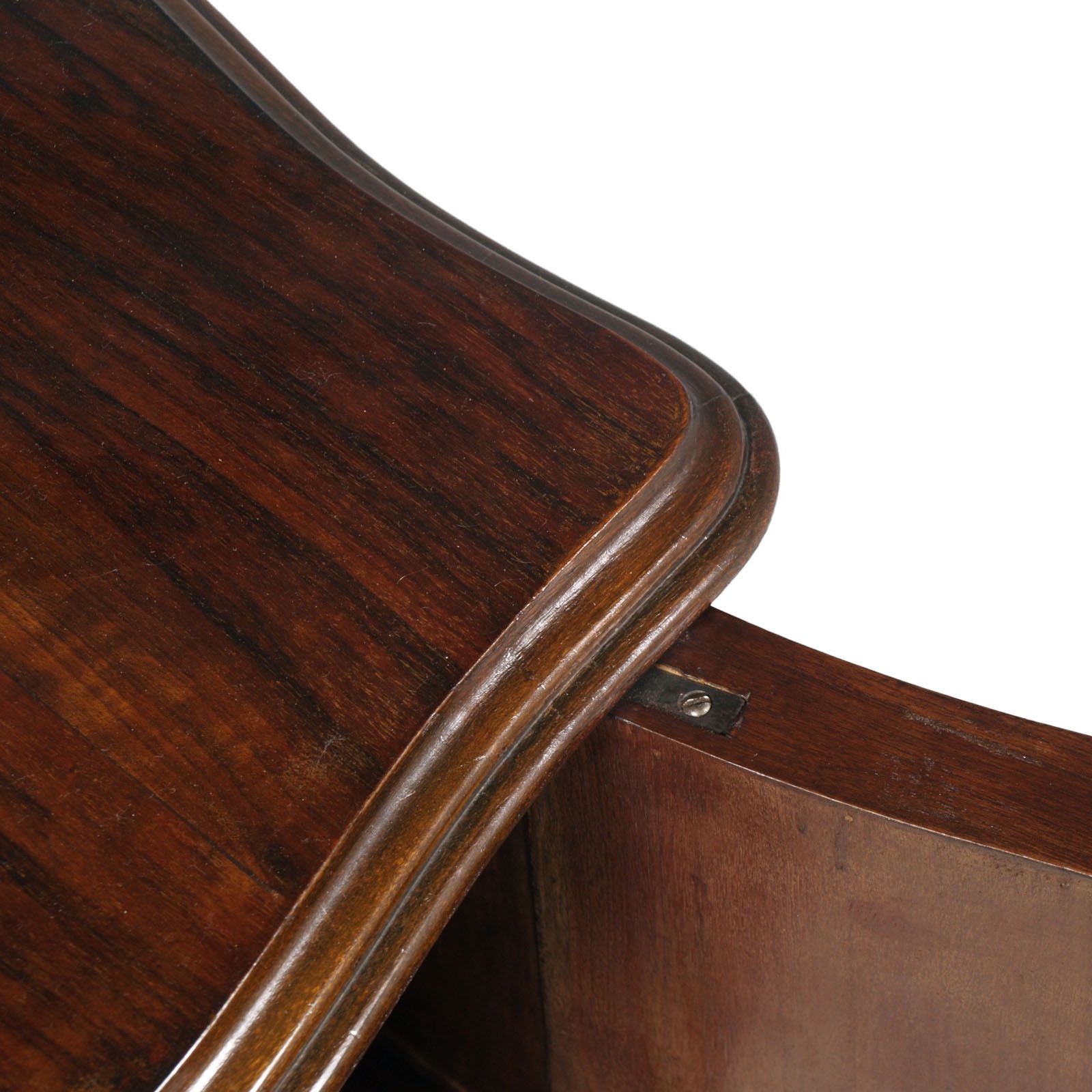 Venetian Baroque Nightstands, Hand Carved & Veneer Walnut, Restored Wax Polished photo 4300.0