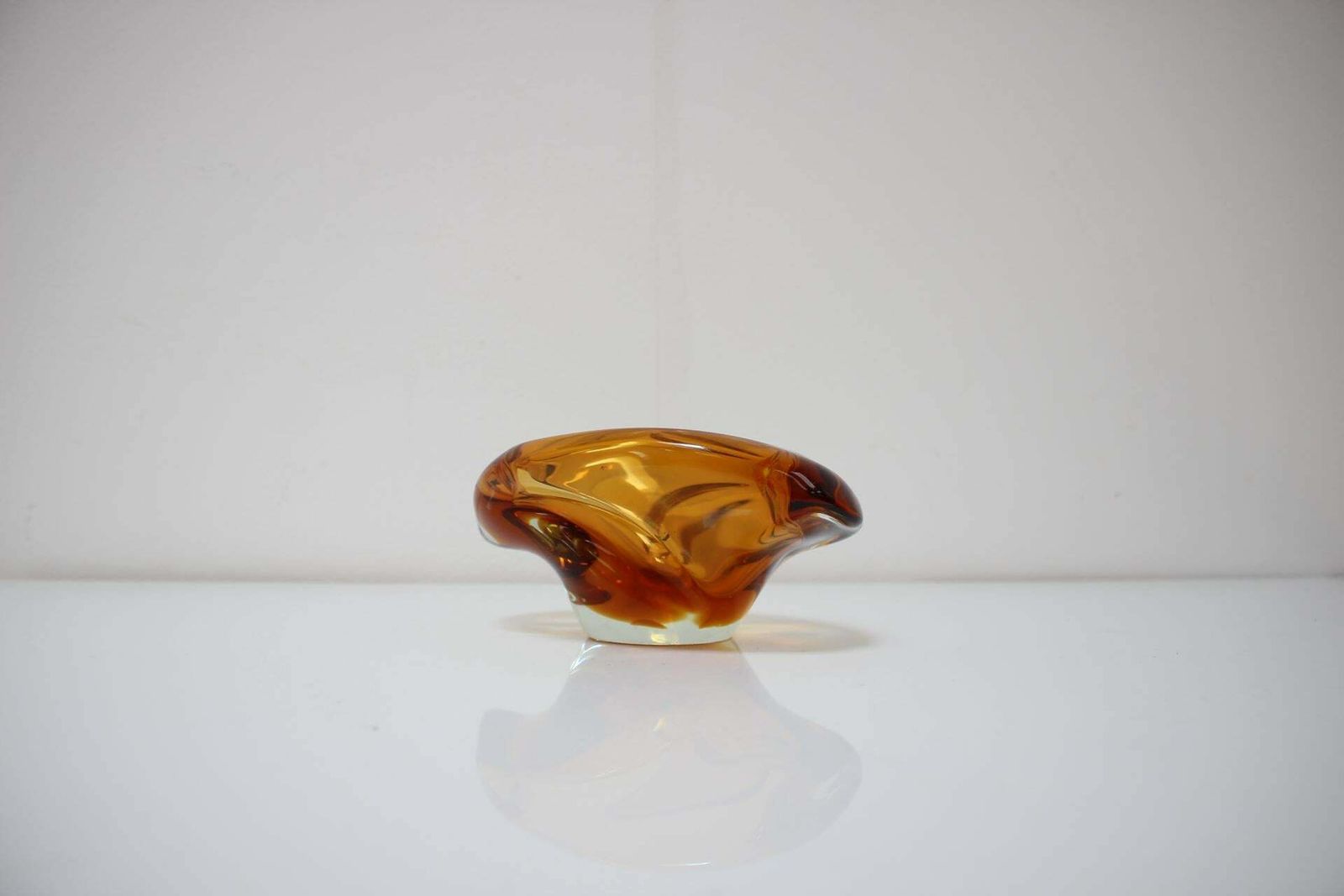 Bohemian Art Glass Bowl/Ashtray By Josef Hospodka, 1960's photo furniture
