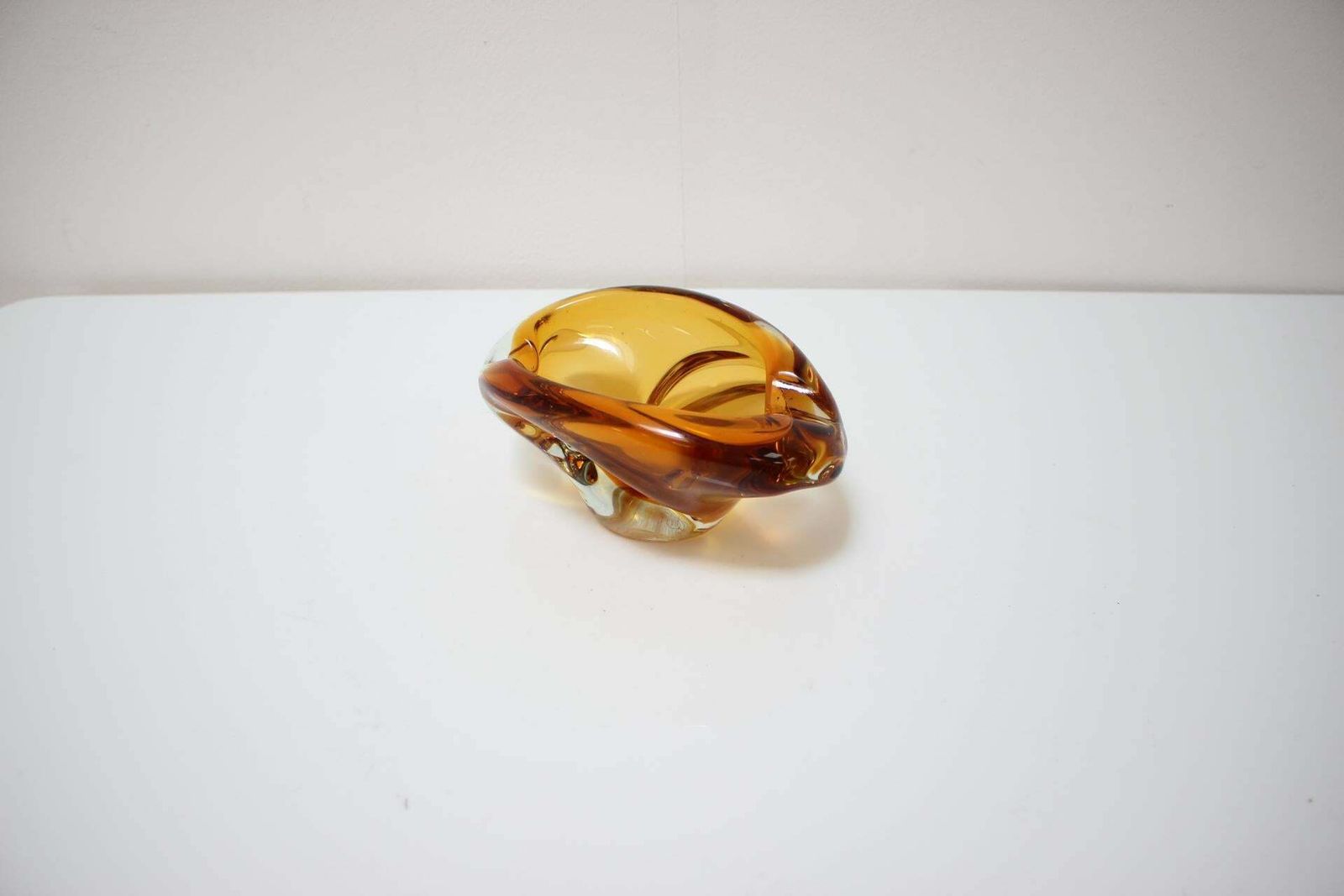 Bohemian Art Glass Bowl/Ashtray By Josef Hospodka, 1960's photo for sale