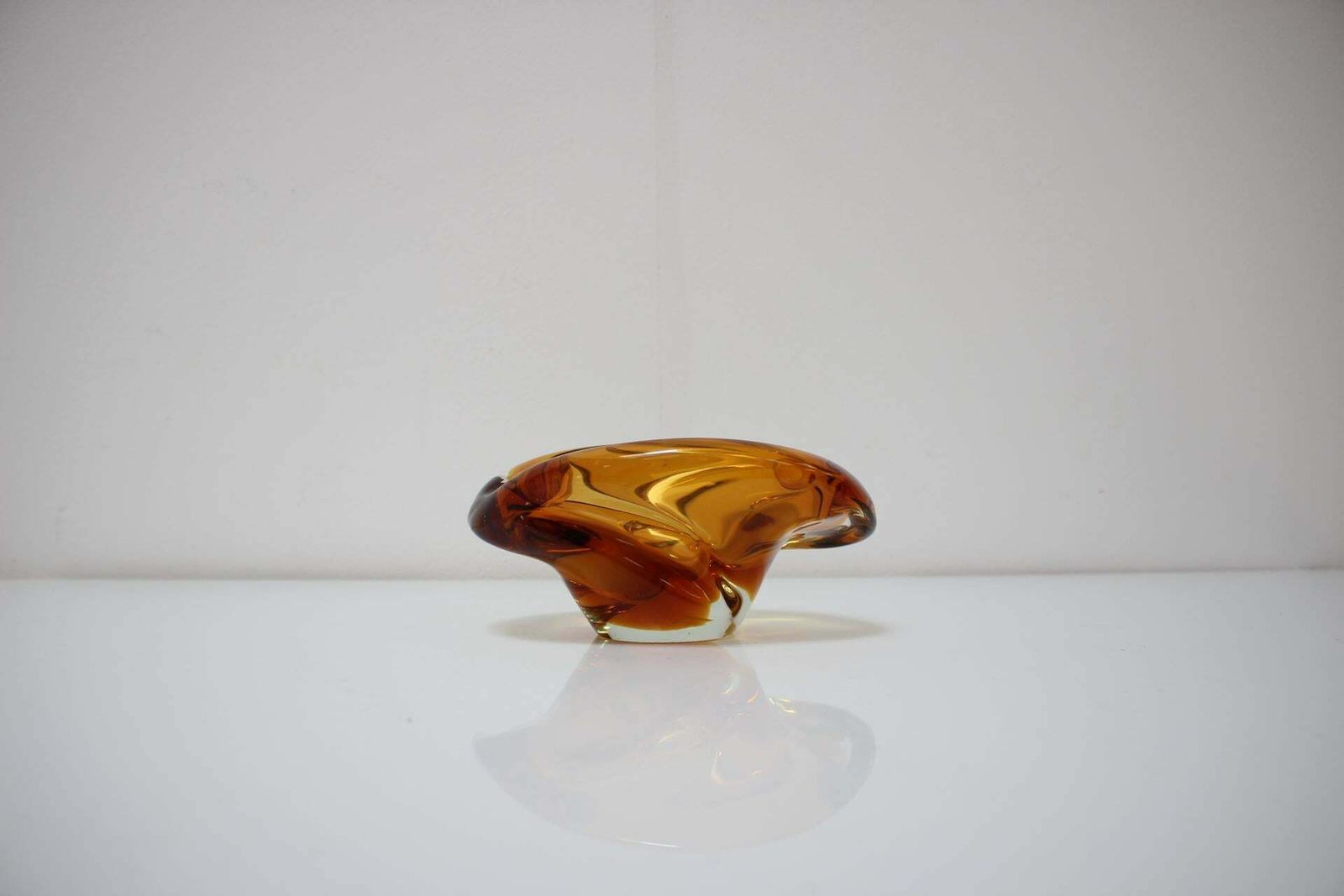 Bohemian Art Glass Bowl/Ashtray By Josef Hospodka, 1960's photo Home Decor