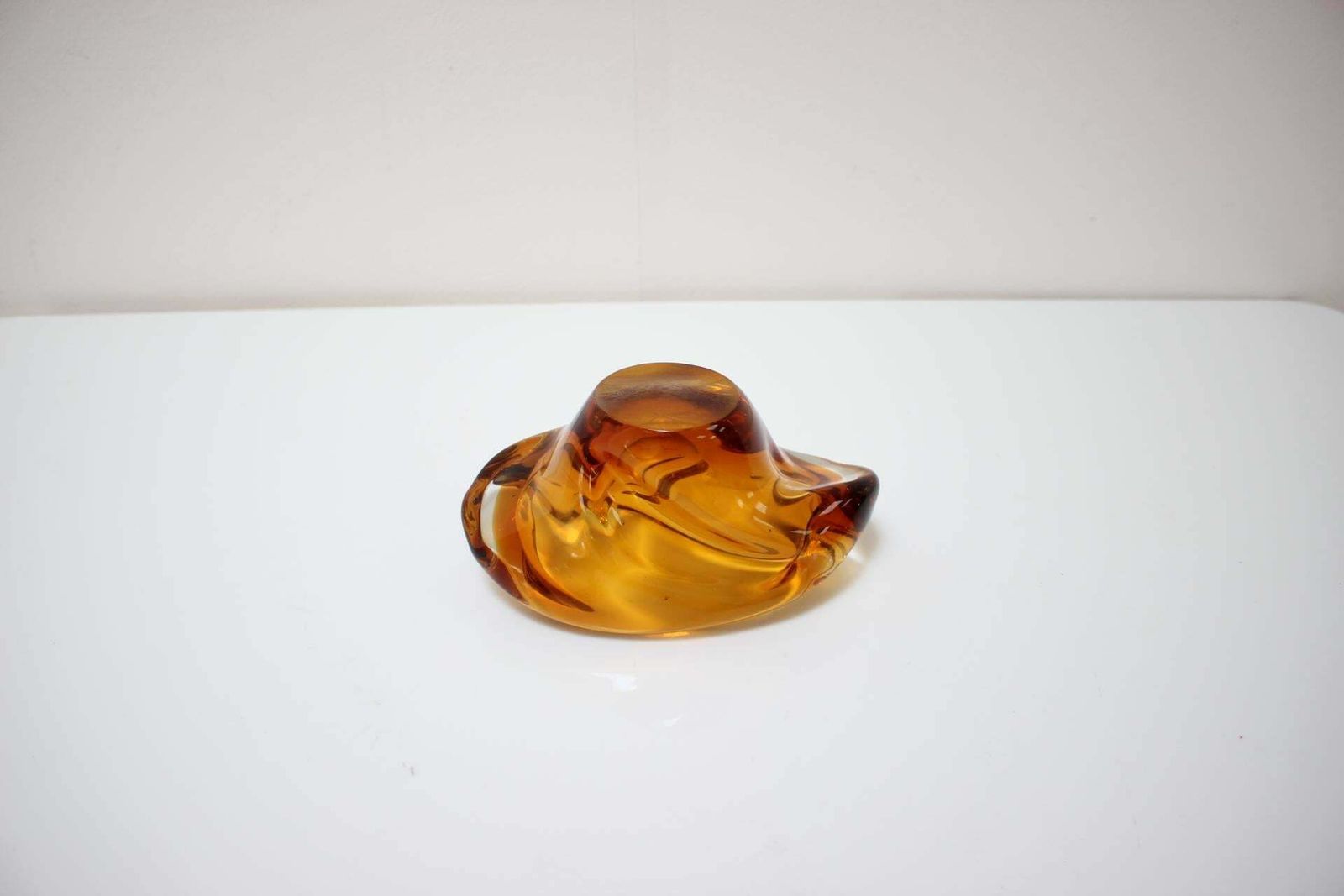 Bohemian Art Glass Bowl/Ashtray By Josef Hospodka, 1960's photo 280.0