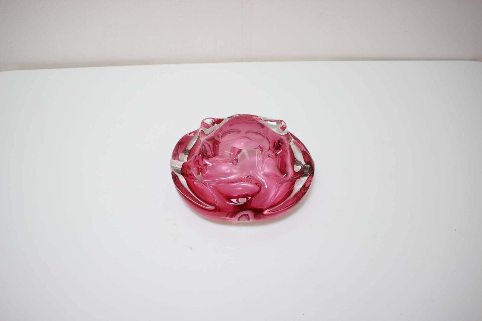 Bohemian Art Glass Bowl/Ashtray By Josef Hospodka, 1960's photo furniture