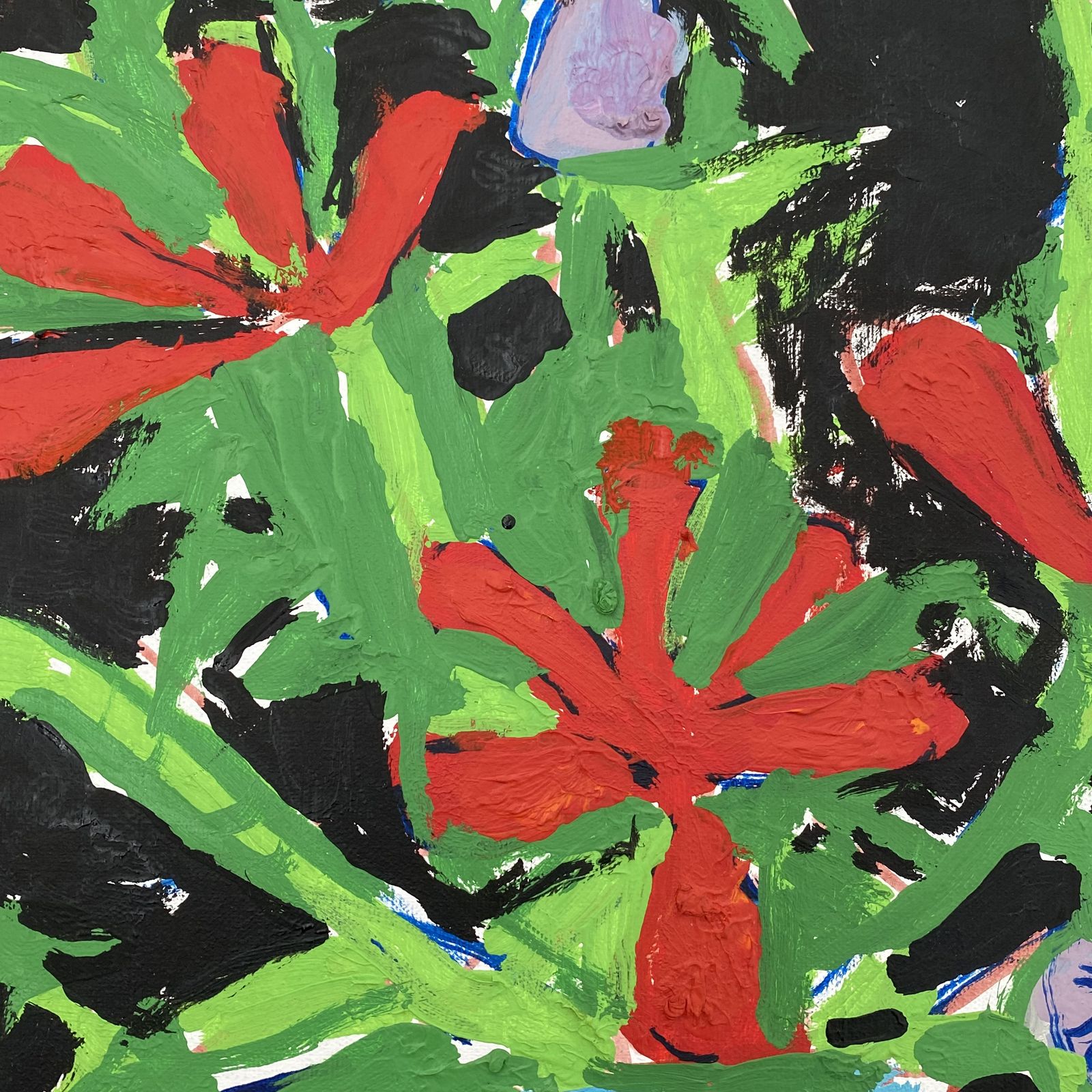 Swedish Mid Century Still Life With Flowers Painting By Uno Vallman photo furniture