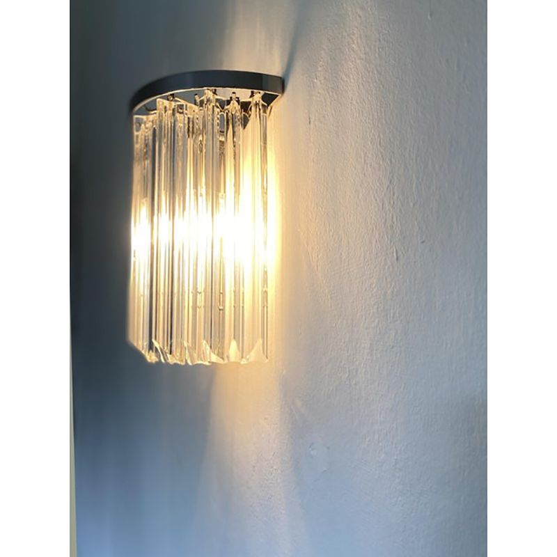 Set Of Two Contemporary Italian "Triedro" Belt Wall Sconces By Simoeng photo for sale