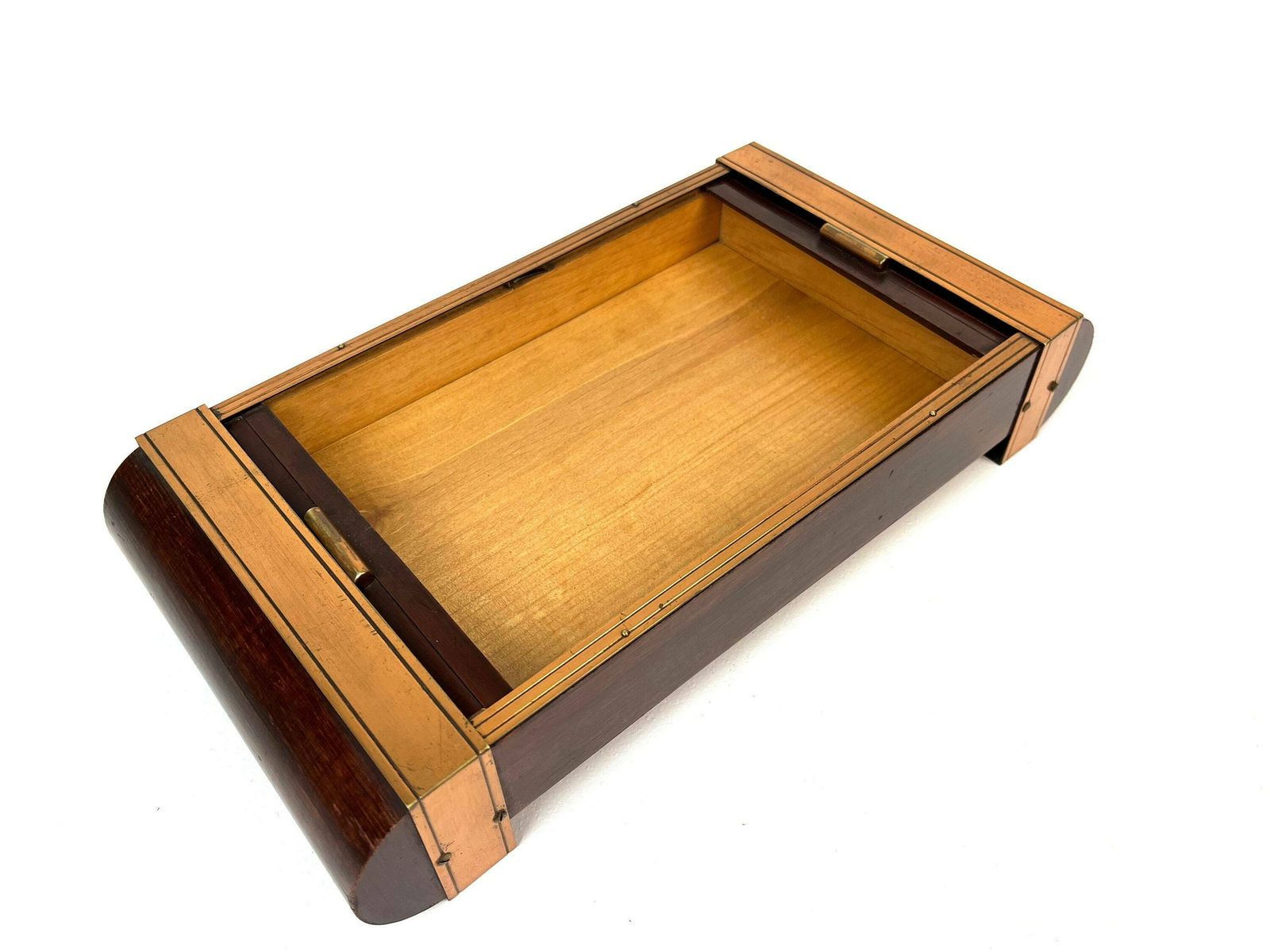 Avant Garde Art Deco Double Roll Top Jewelry Box France 1930 photo buy