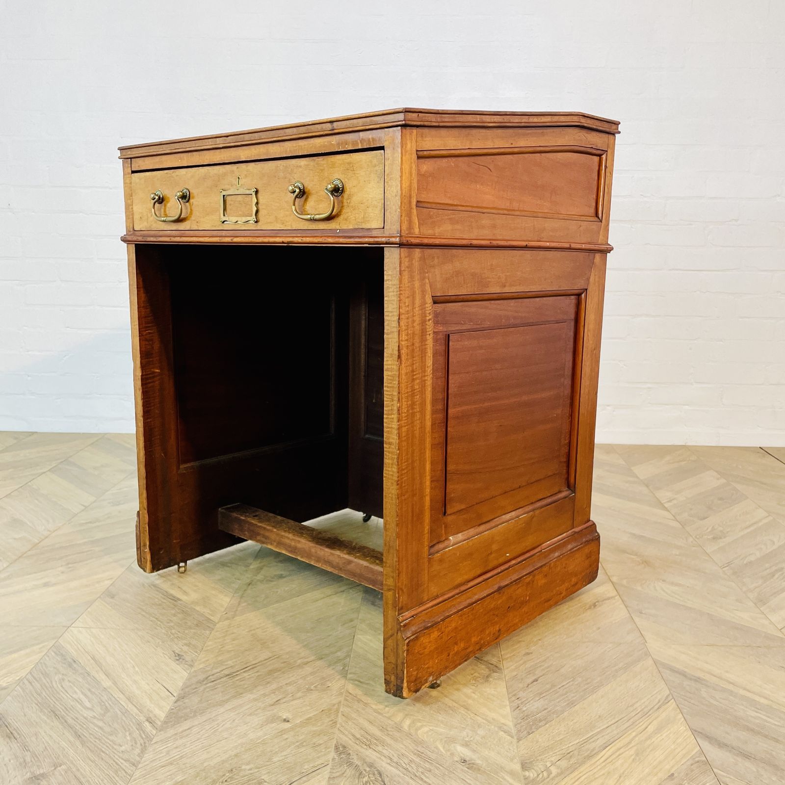 595.0 Antique English Oak Davenport Desk On Castors, Circa 1900s photo