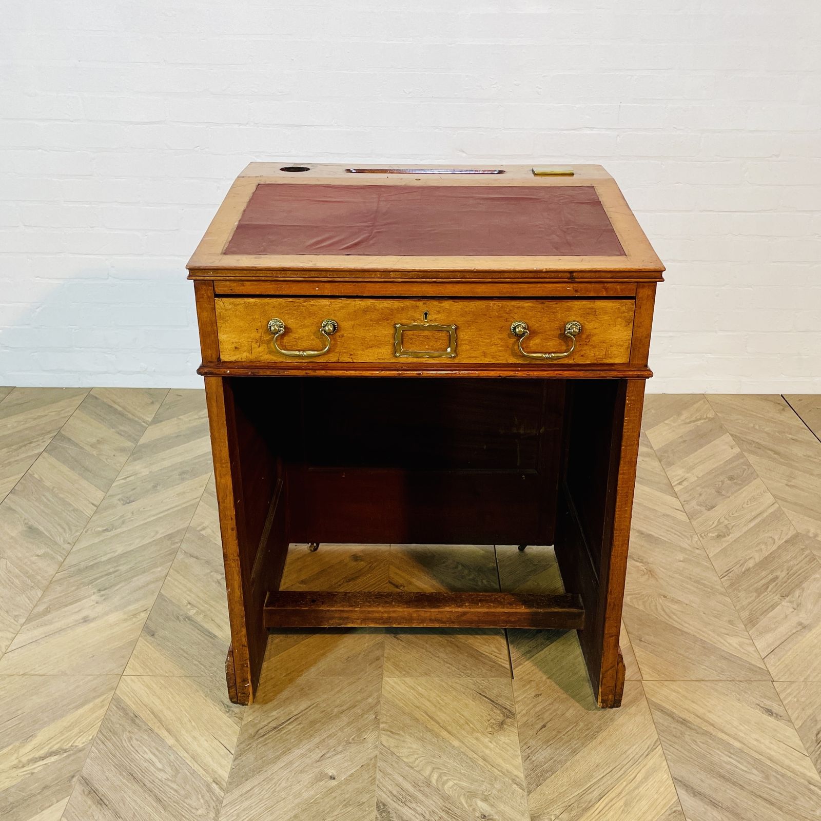 photo buy Antique English Oak Davenport Desk On Castors, Circa 1900s