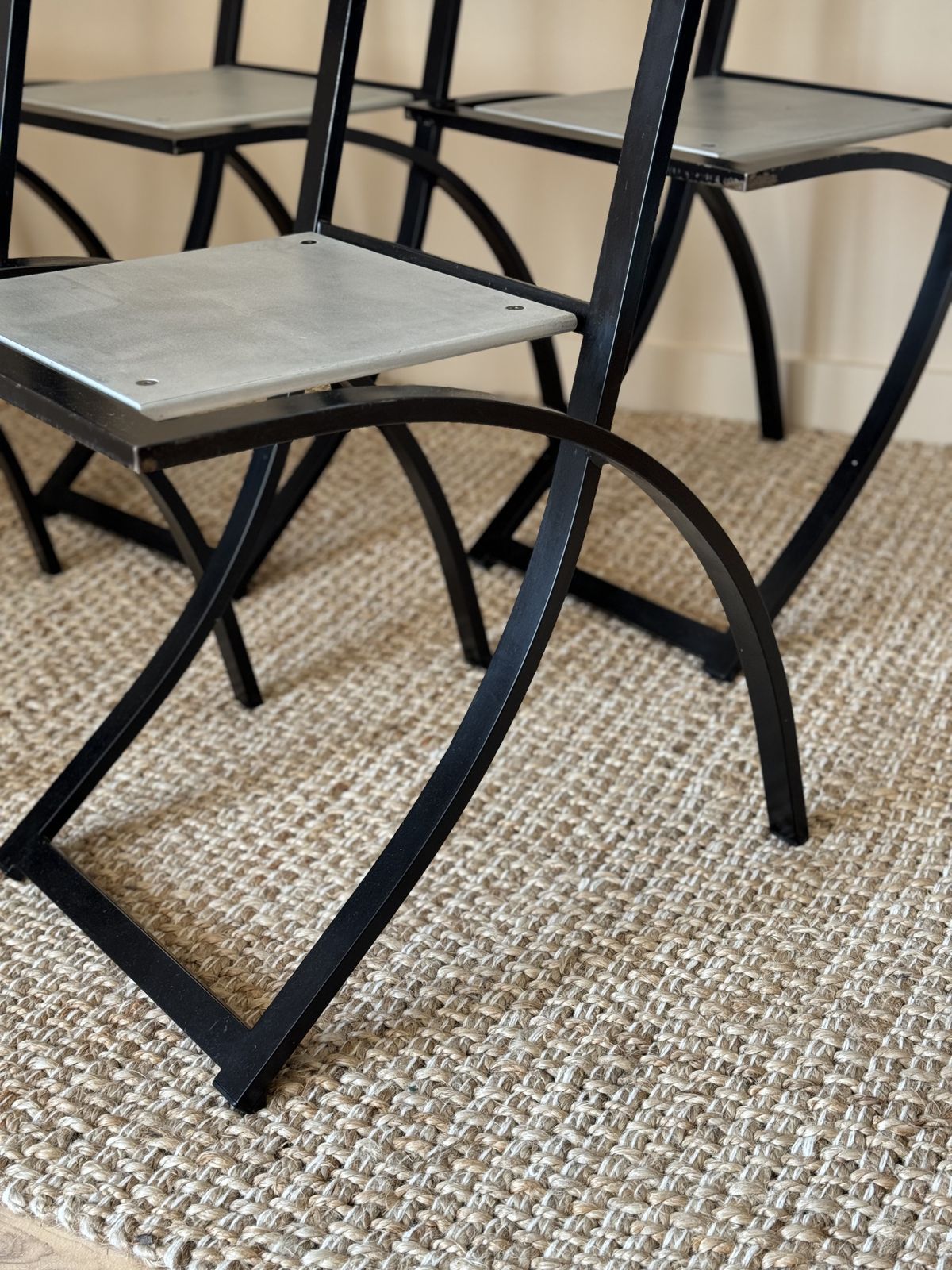 Set Of 6 80s Postmodern Dining Chairs, 'Sinus' Chair By Karl Friedrich Förster photo furniture