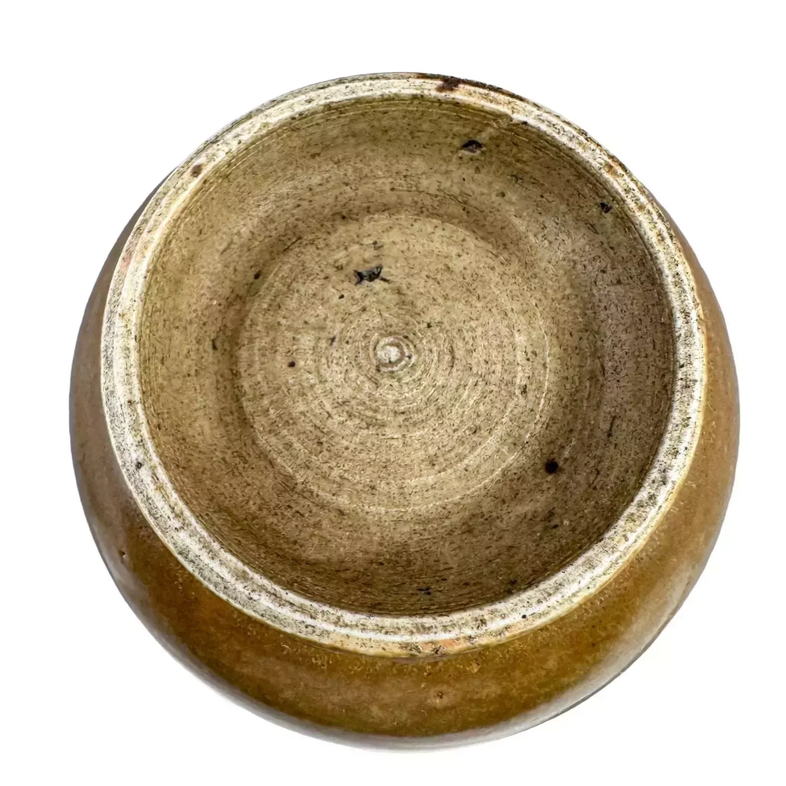 photo furniture Antique Chinese 19th Century Brown Tea Dust Glaze Vase, Long Neck, Bulbous Belly