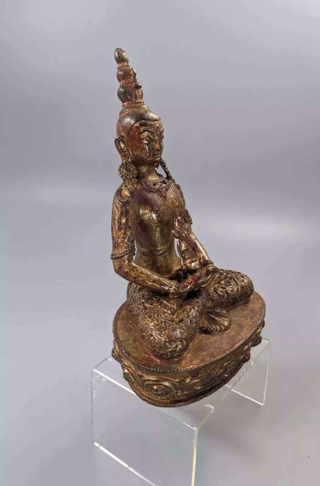 A Gilt Bronze, Lacquered Figure Of Amitayus,Tibet, 18 Th.Century photo buy