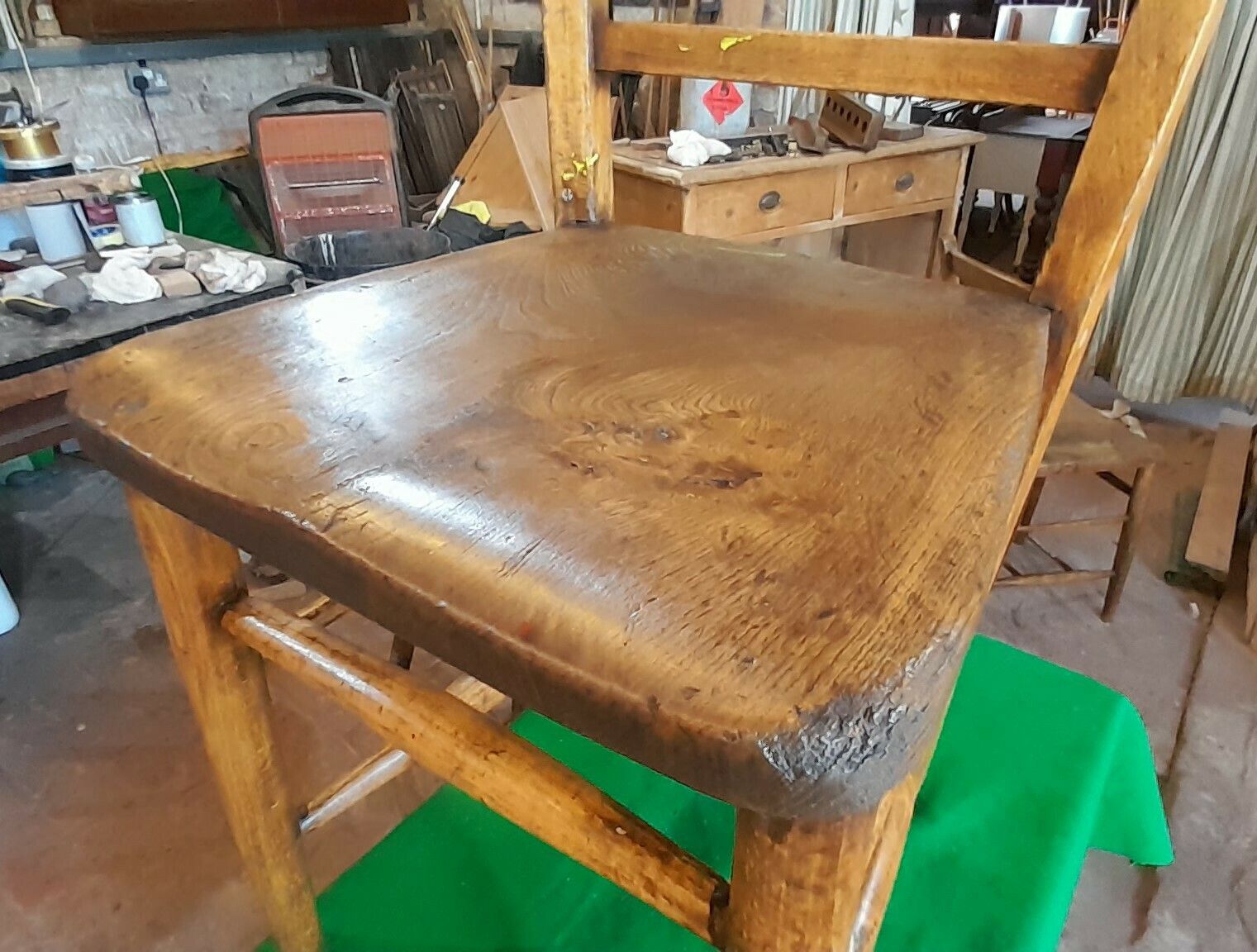 Set Of 12 Vintage 1950’s Beech And Elm Chairs photo vintage