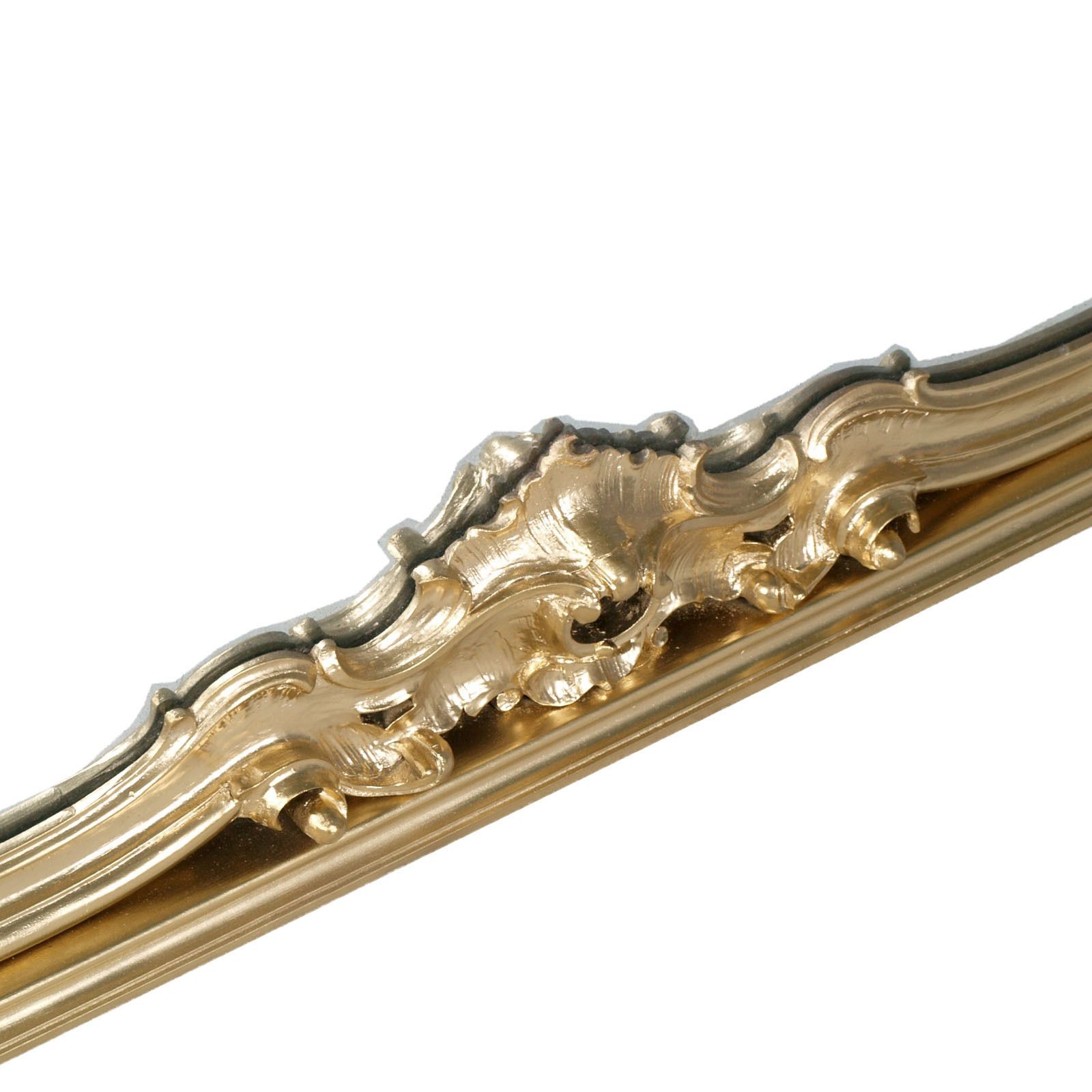 19th Century Great Venice Baroque Wall Mirror, Hand Carved Walnut Gold Leaf photo vintage