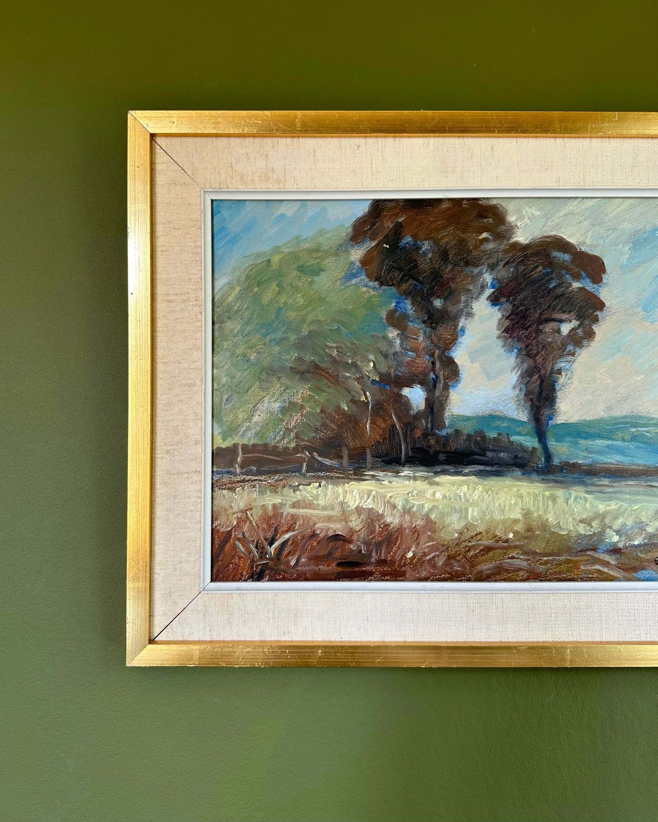 "The Storm" Oil On Board photo furniture