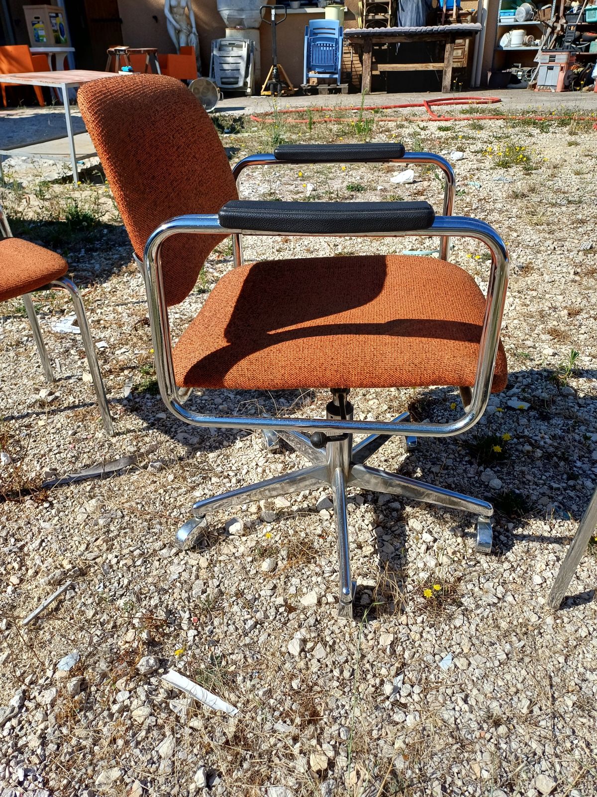 photo for sale Armchair And 2 Vintage Chairs Eurosit