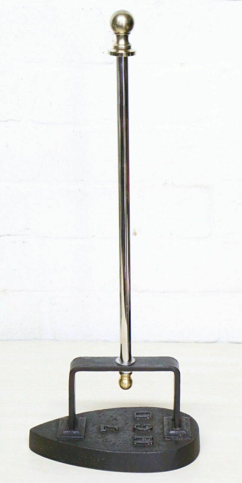 Antique Cast Iron Door Stop Converted French Flat Iron Doorstop Unique