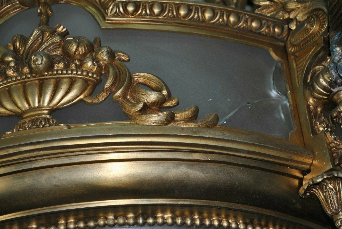 5800.0 Huge Chandelier In Bronze And Glass, 20th Century photo