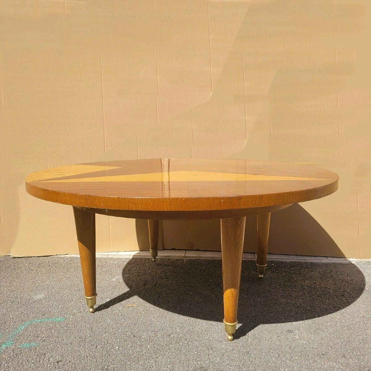 Marquetry Coffee Table, Art Deco, 20th Century photo vintage
