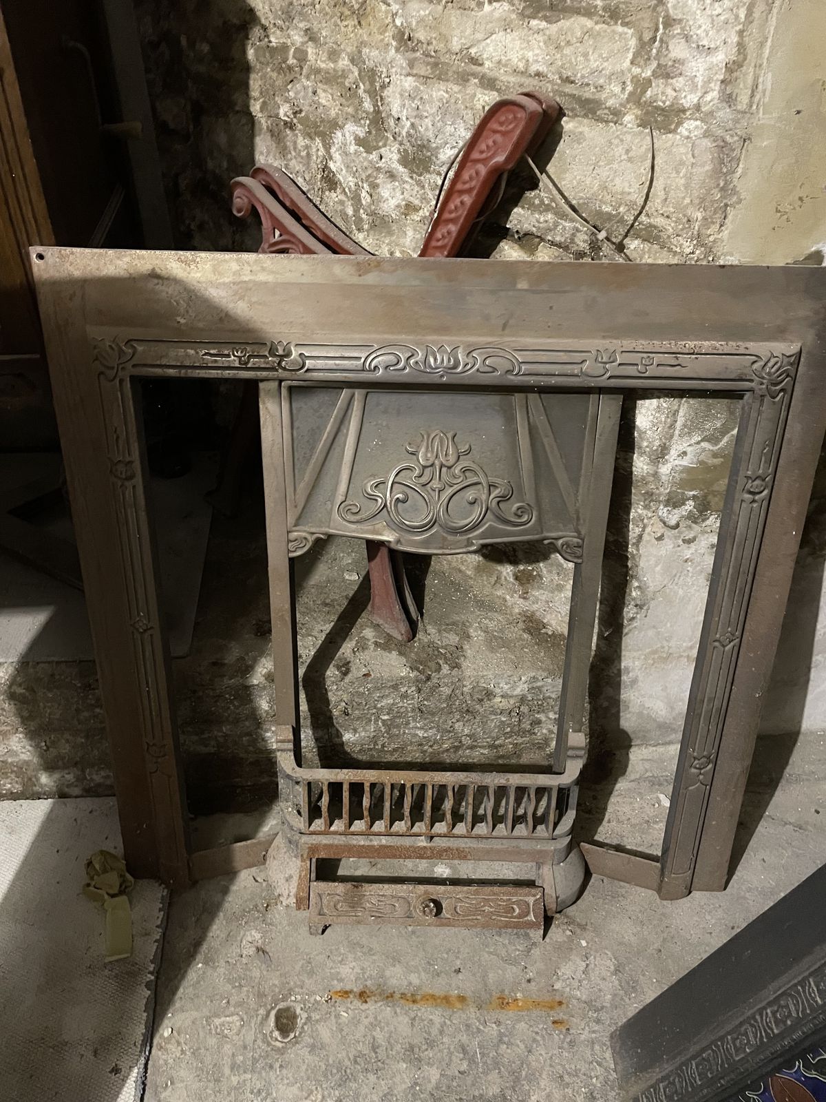 Original Cast Iron Fire Surround/Insert photo furniture