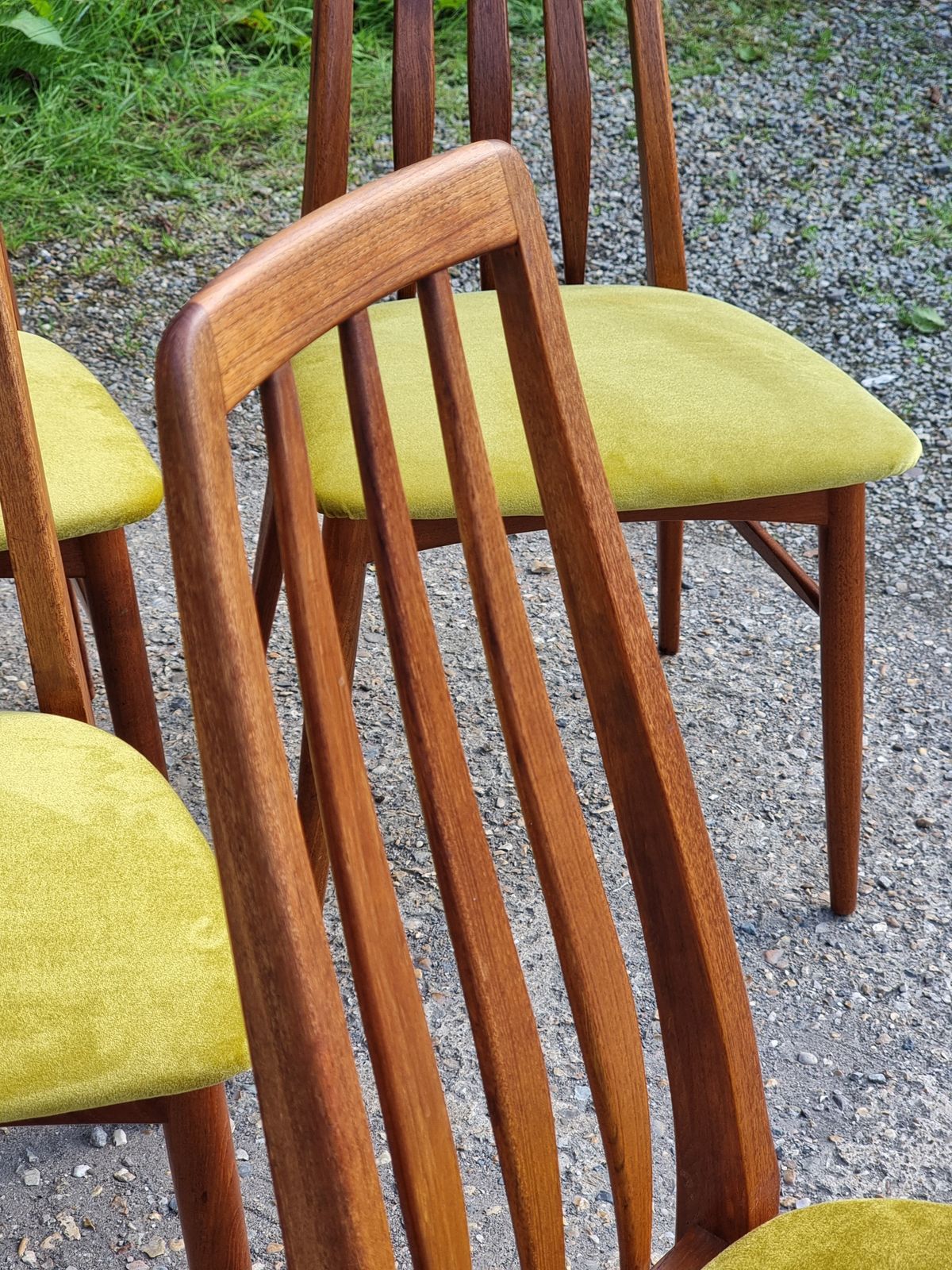 8 Eva Niels Koefoed Vintage Danish Dining Chair Set photo Furniture